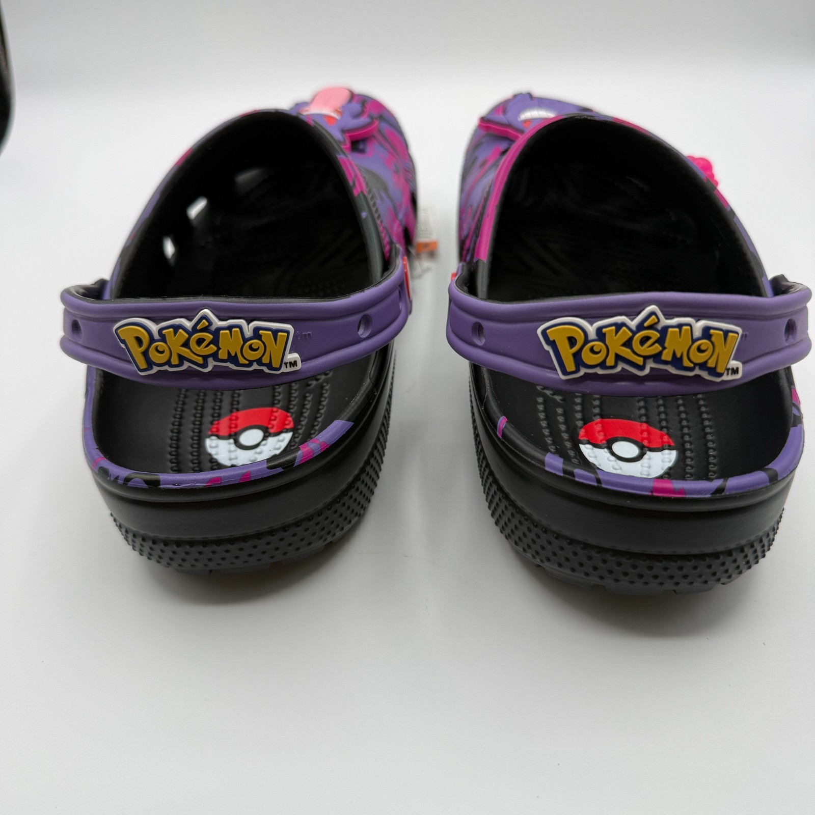 Croc Pokemon Genger Classic Clog Purple Glow/Light Up M8/W10 NWT w/Box (B-41)