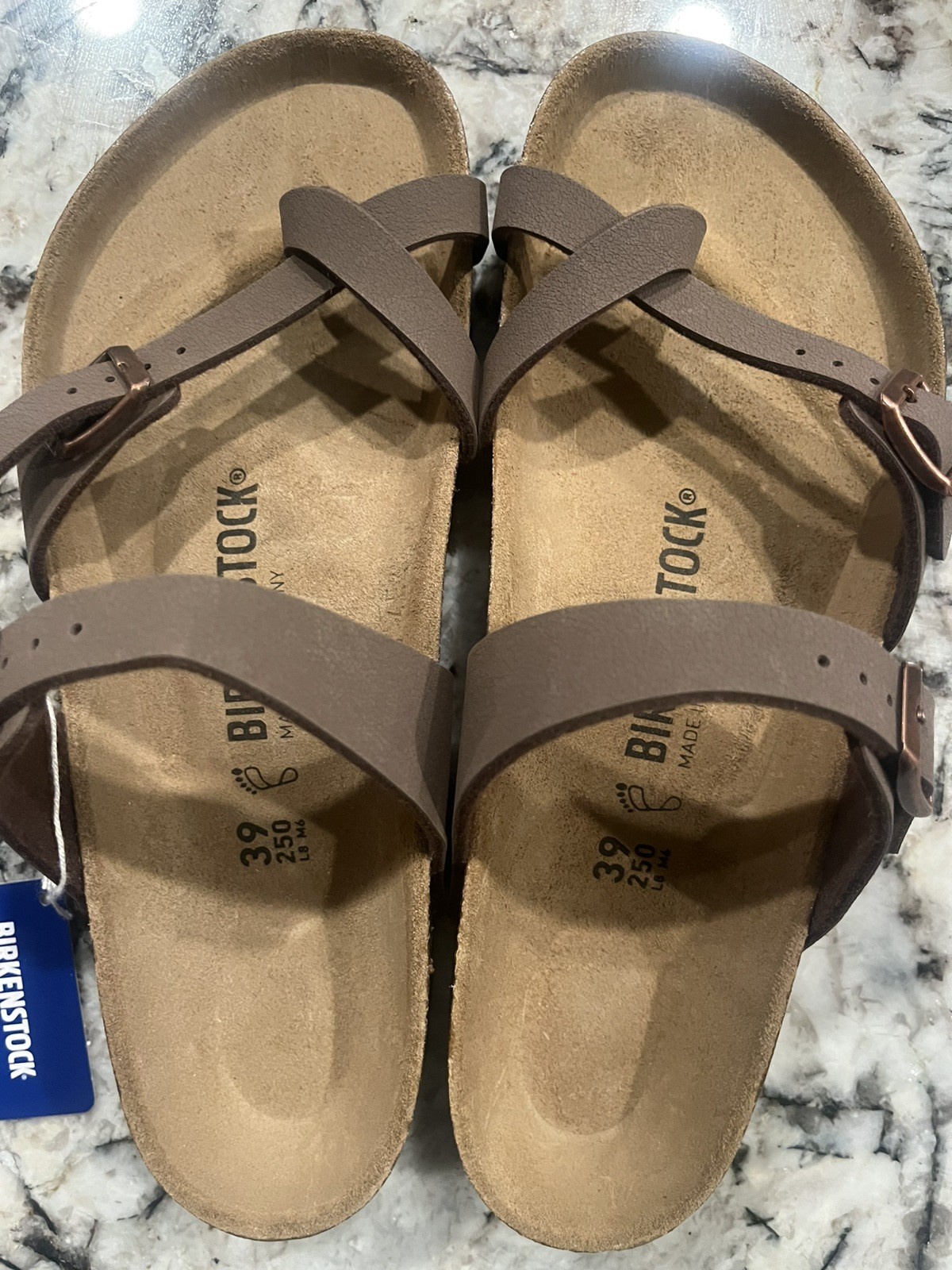 Birkenstock Mayari Women’s Nubuck Sandals – Mocha, Sz 39