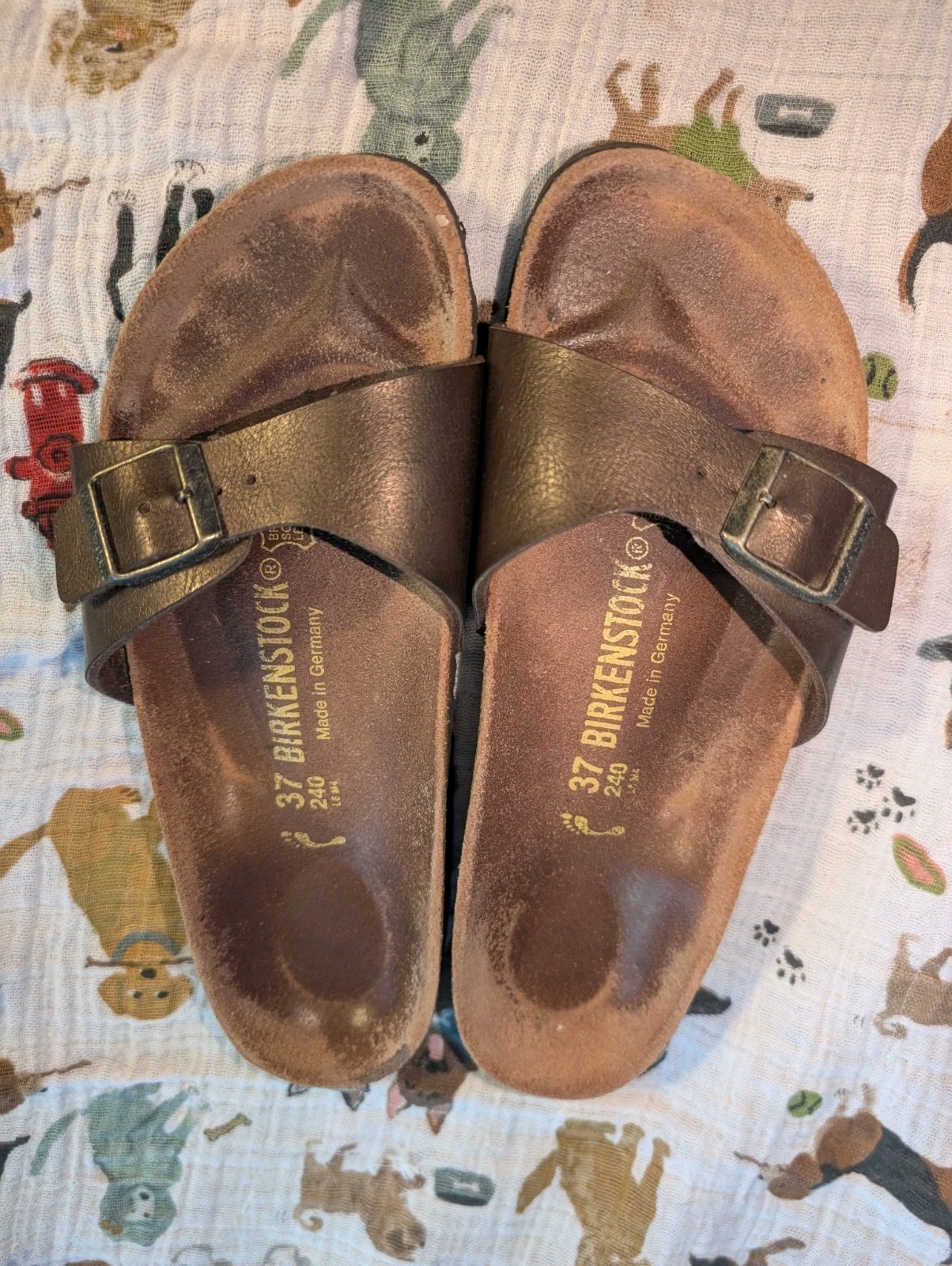 Birkenstock Madrid Slip On Sandals Womens Sz 6 37 Narrow Brown
