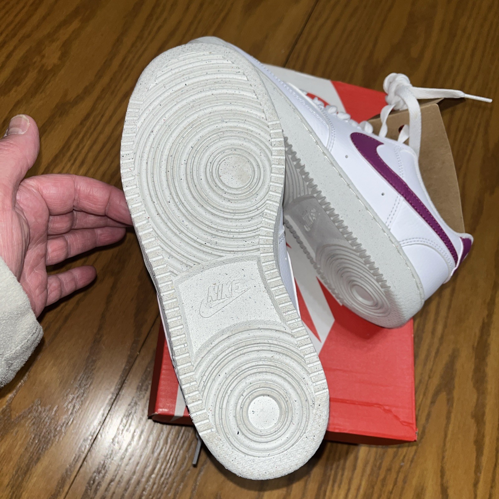 Nike Court Vision Low NN Women SZ6 Casual Shoes DH3158-500 Cactus Flower PinkNew