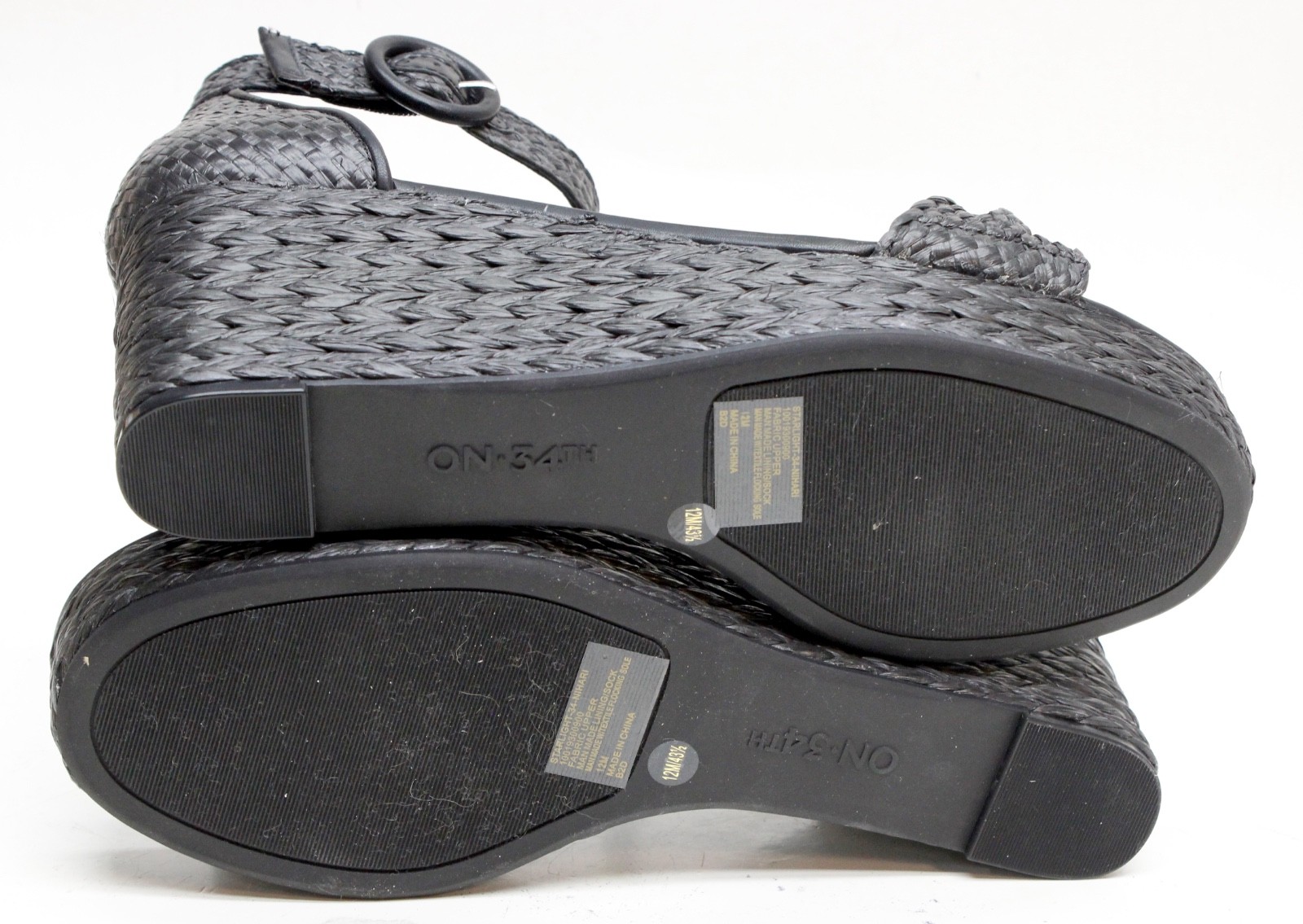 On 34th Nihari Ankle Strap Platform Wedge Espadrille Size 12 NEW IN BOX