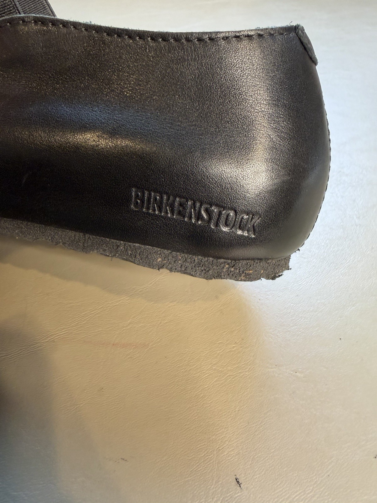 Birkenstock Women’s 37 US 6 Santa Ana Ballet Flat Black Leather Shoes S3
