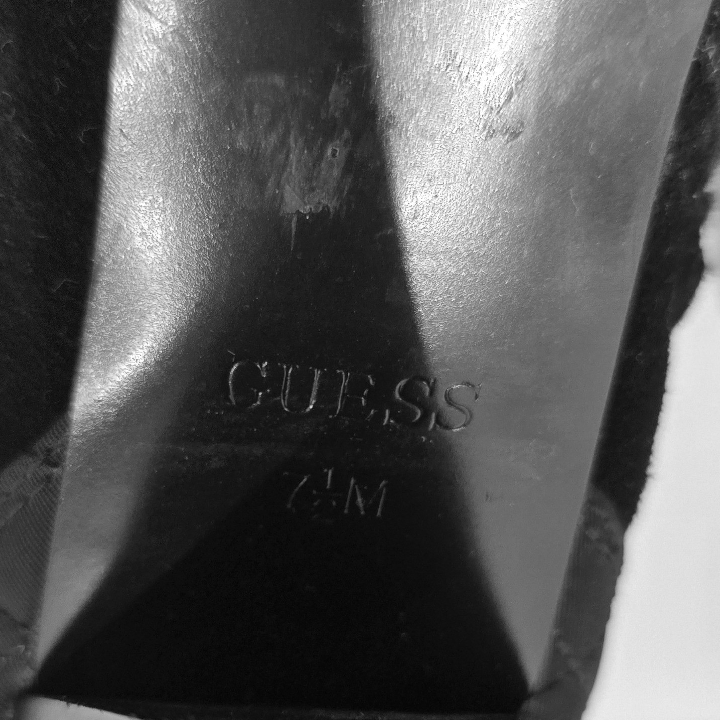 GUESS Black Quilted Lace Up Women’s Platform Ankle Boots Heeled Combat Size 7.5