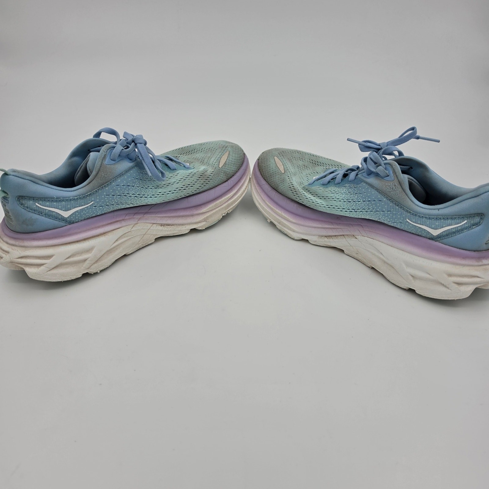 Hoka One One Bondi 8 Women’s 8.5 B Running Shoes Airy Blue / Sunlit Ocean ABSO