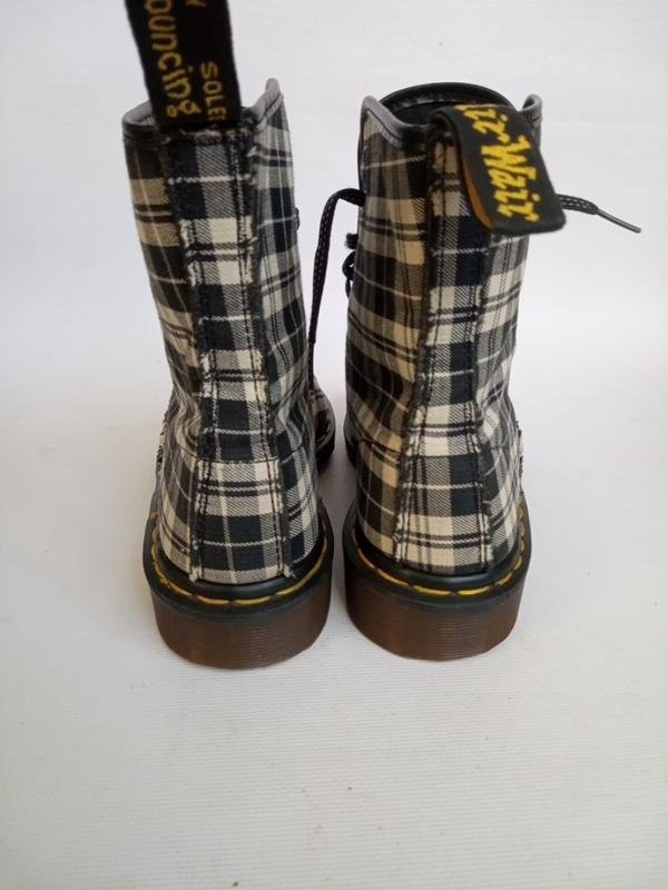 women dr martens boots grey textile 39.5