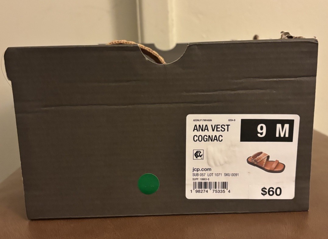 a.n.a. Women’s Sandals In The Color Cognac Size 9