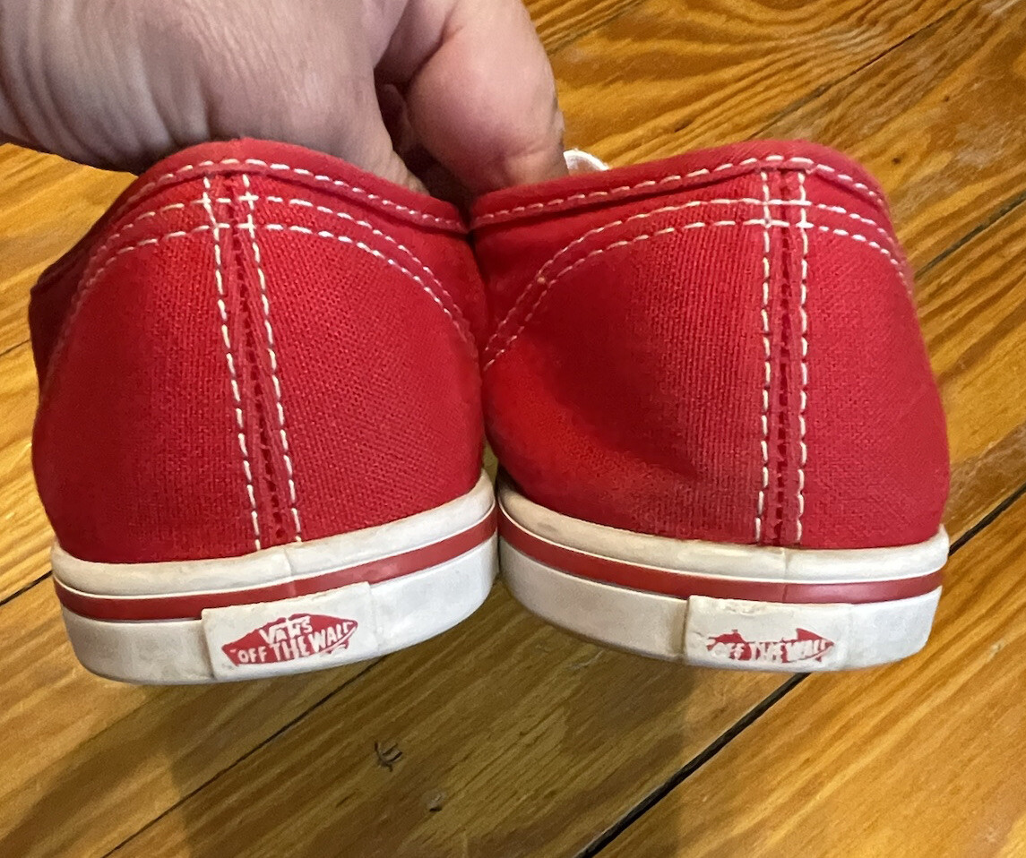 Vans Off the Wall Classic Sneakers Red Women’s Size 8.5, Men’s 7