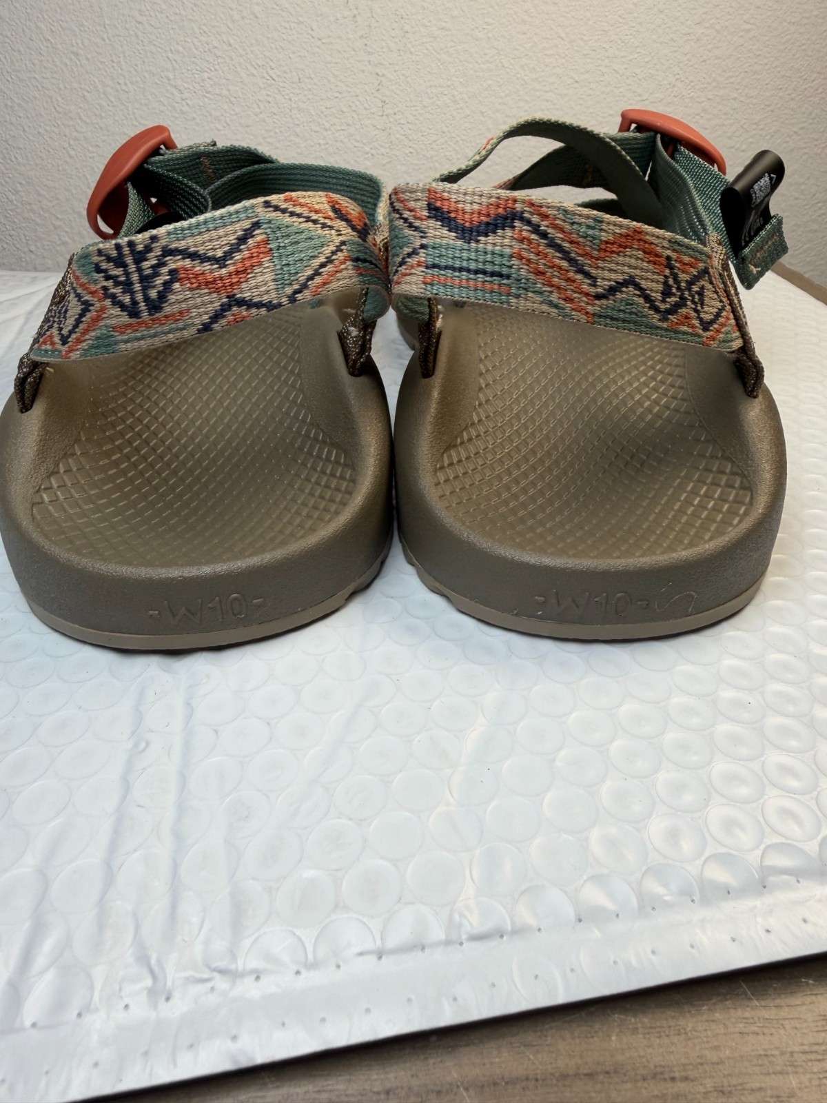 Chaco ZCloud Classic Sports Sandals Olive Multicolor Hiking Women’s Sz 10W UK 8