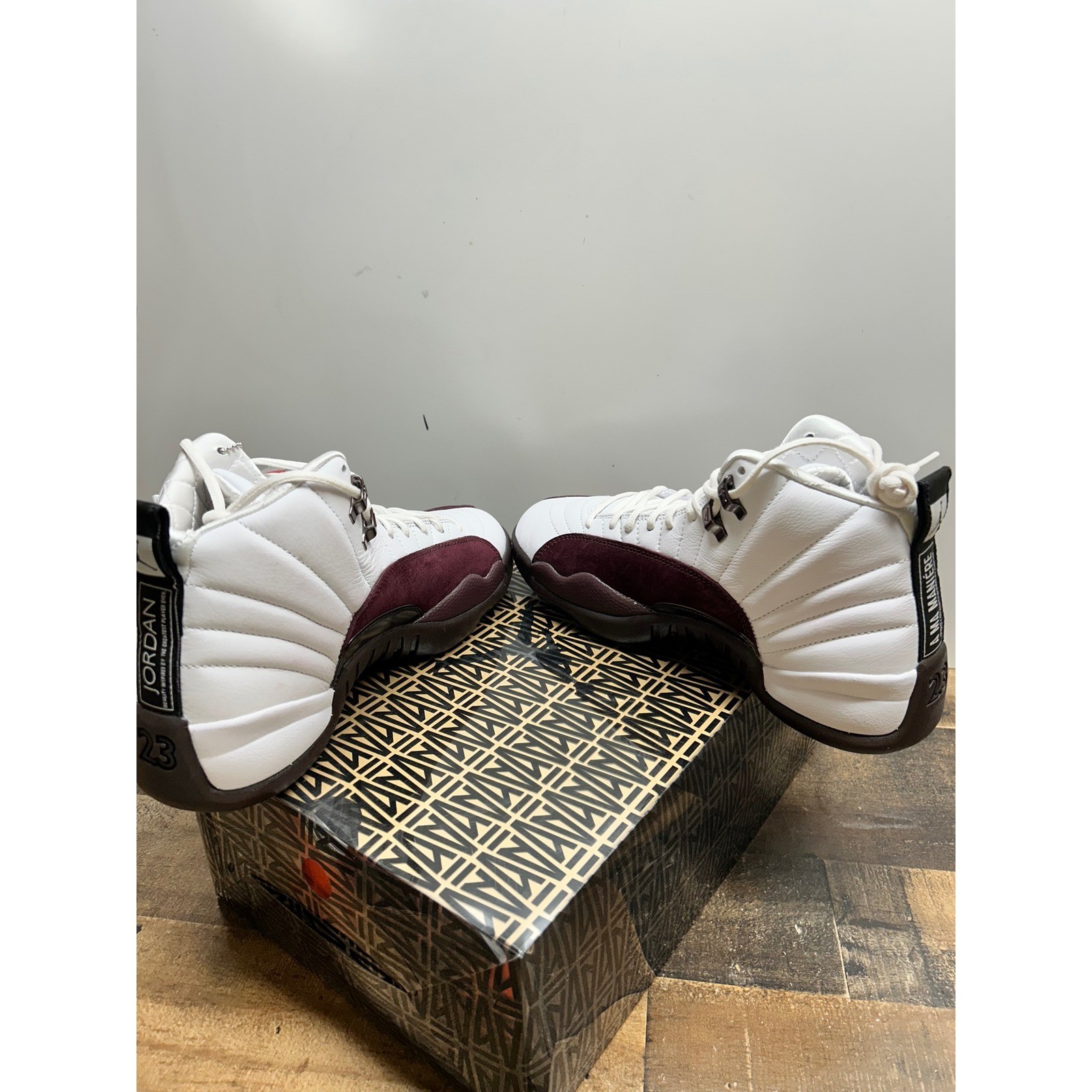 Jordan 12 Retro SP A Ma Maniére Burgundy Crush White DV0702 110 Women 8.5 Men 7