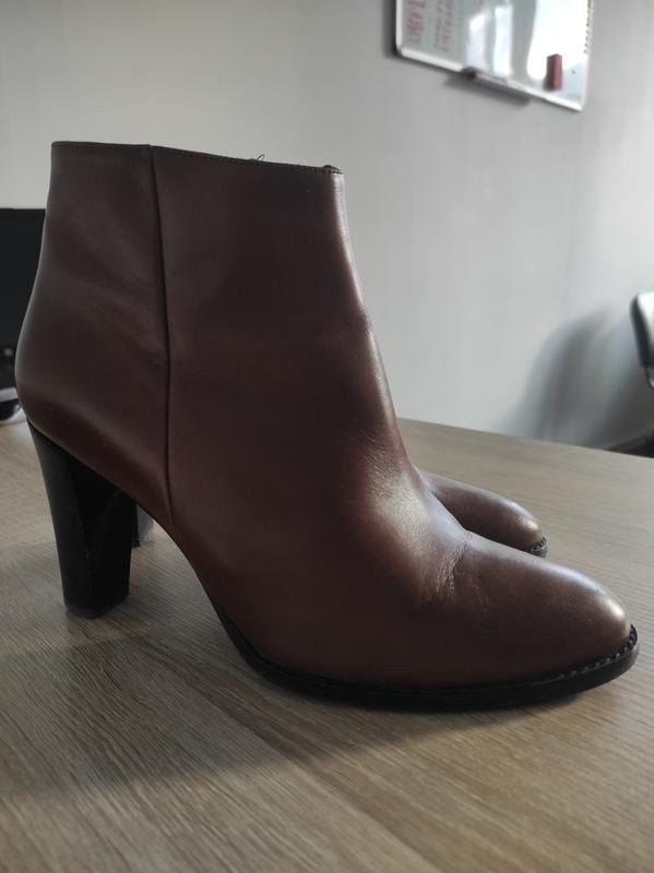 Women Navyboot Boots Brown Leather 38 #B9JQ