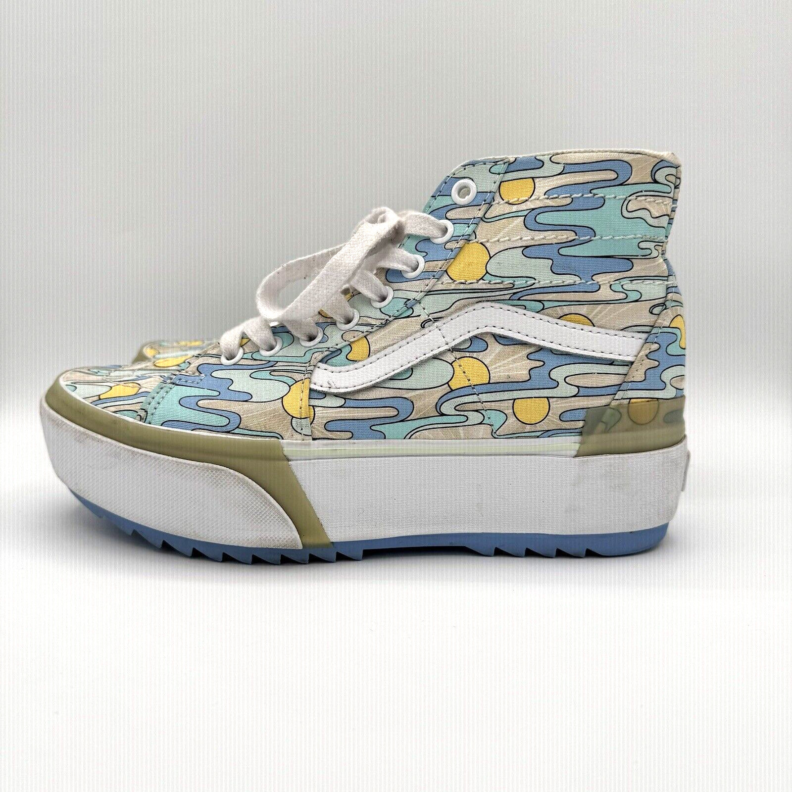 Vans Sk8-Hi Platform UV Ink Sunwaves Canvas Sneaker Size 7 Men’s/Women’s 8 1/2