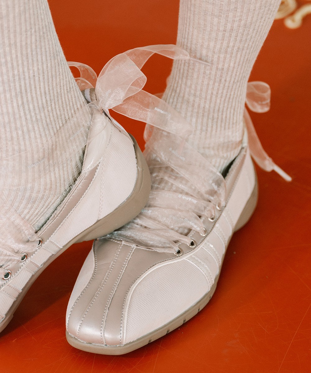 Rockfish Weatherwear BLISS LACEUP SNEAKERS Balletcore Low Profile Mesh Organza