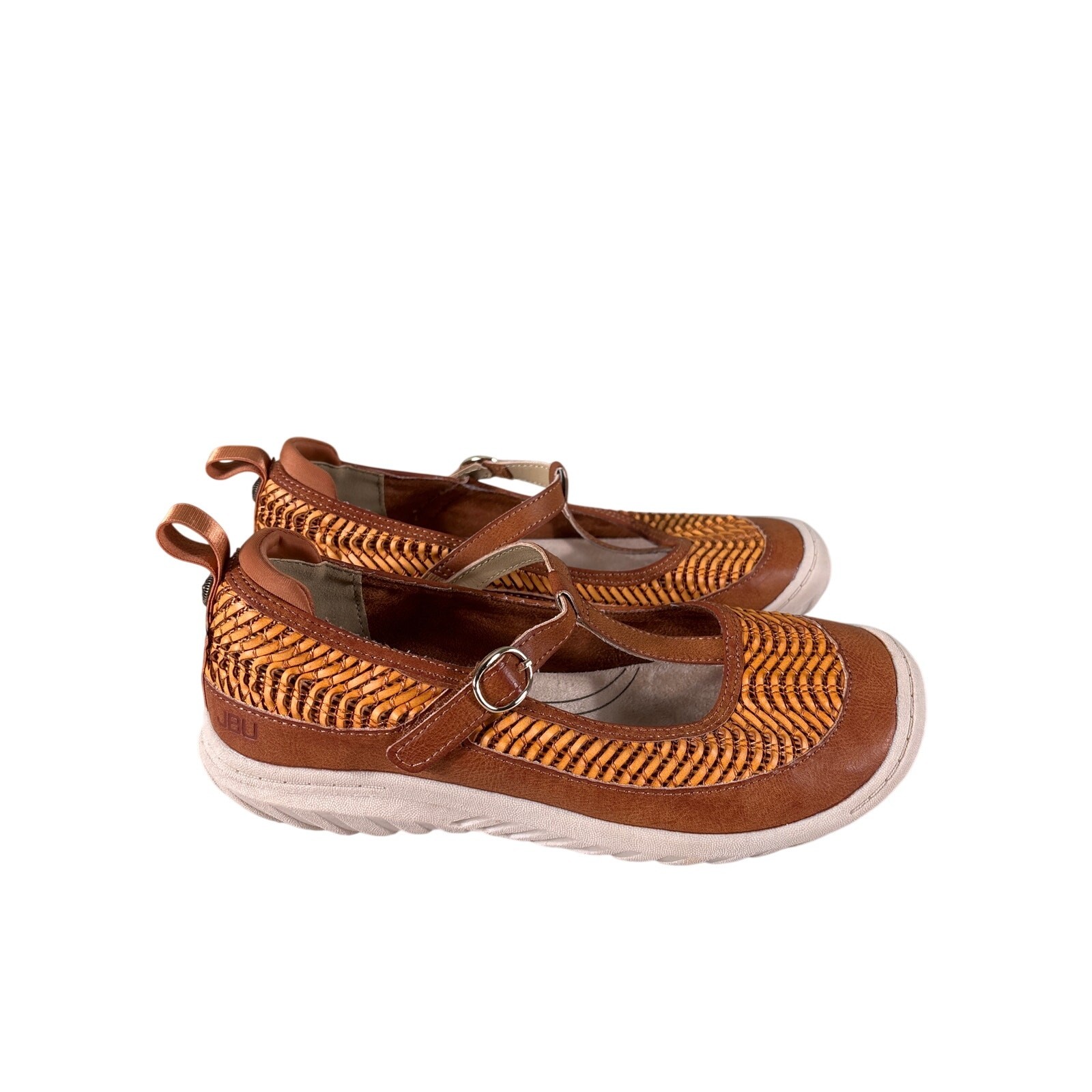 JBU Summer Casual T-Strap Mary Jane Shoes Womens Size 7.5M Comfort Walking Daily