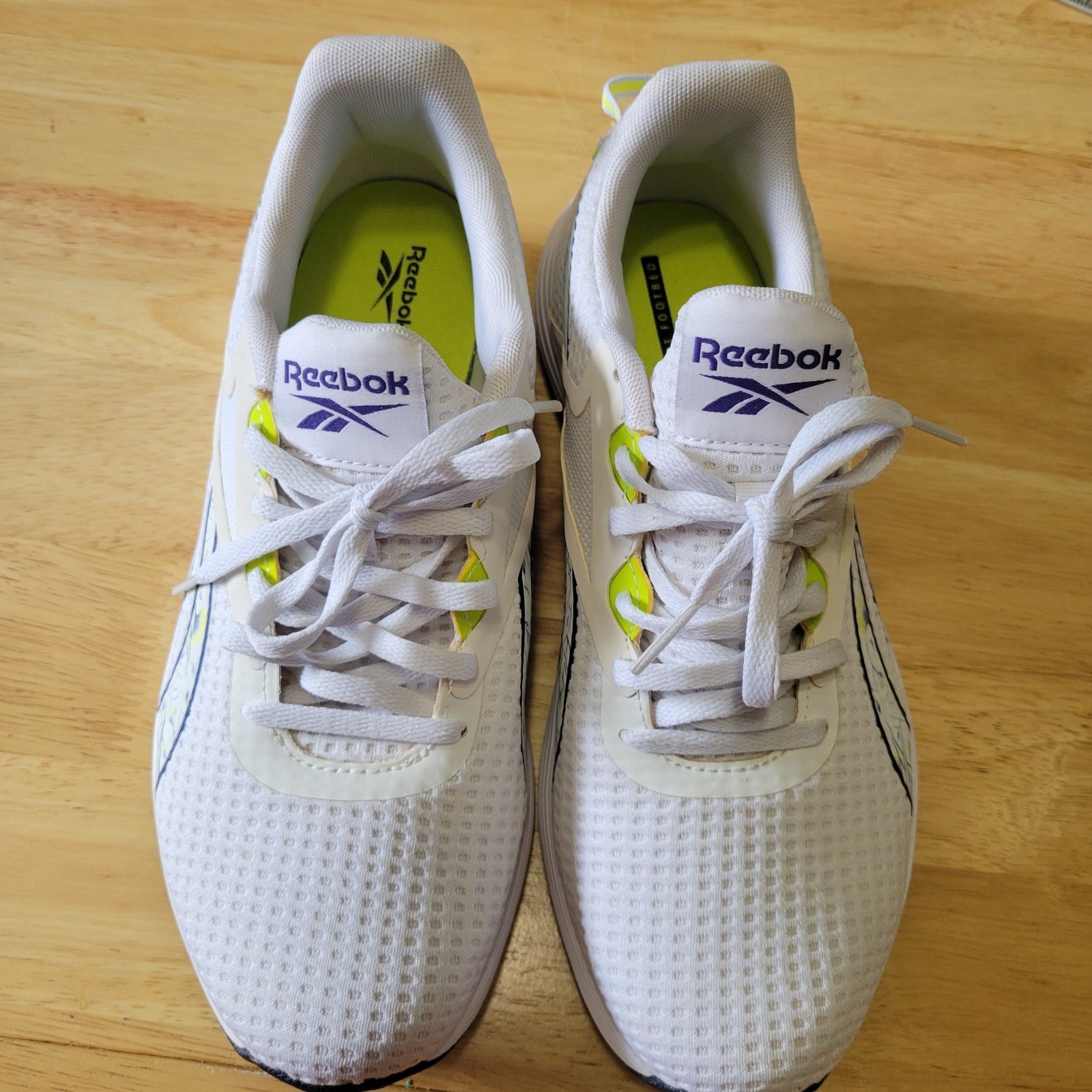 Reebok Women’s Lite Plus 3 Running Shoes Size 8.5 GY3978 NWOB White/Acid Yellow