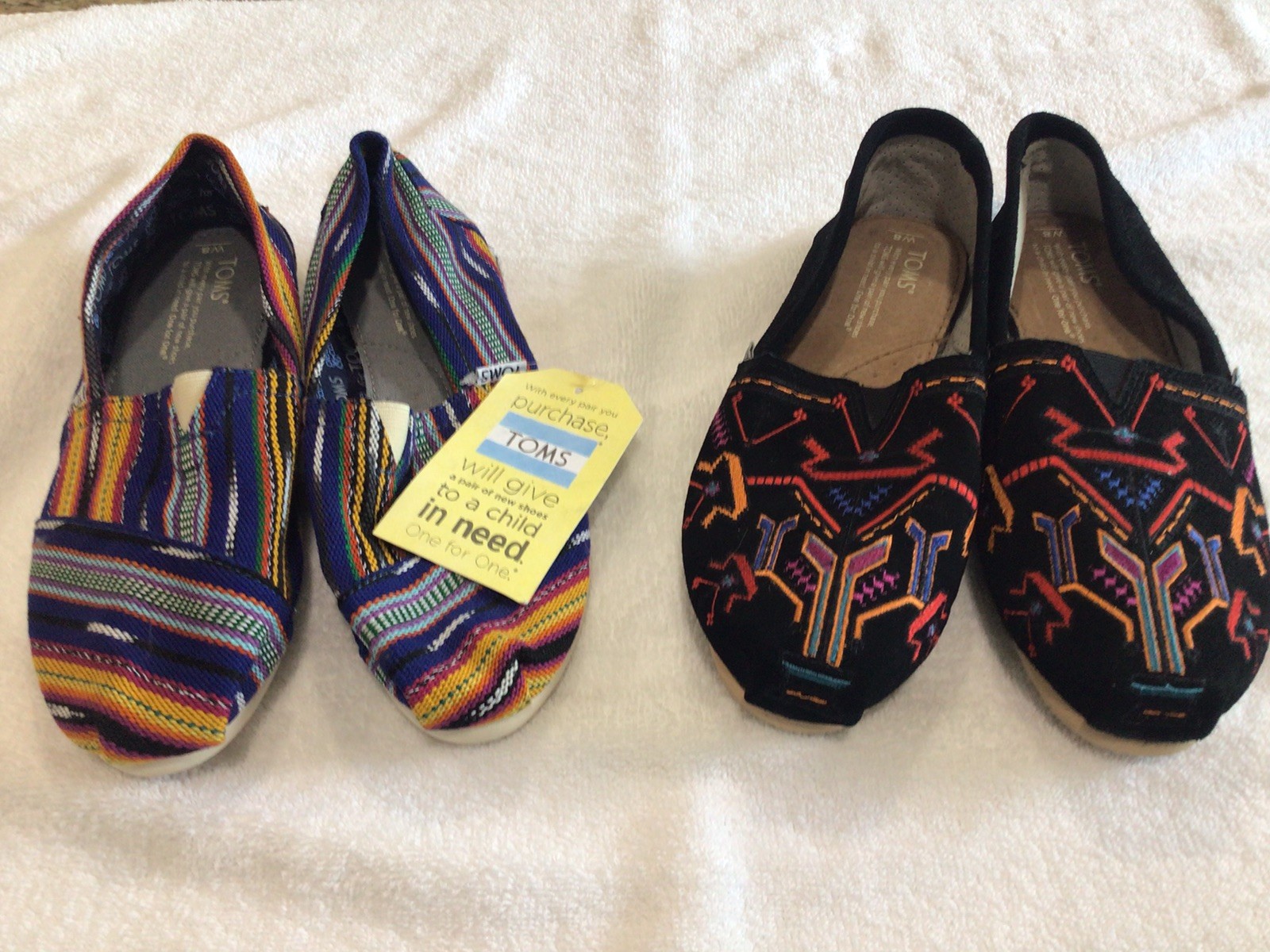 Tom’s size 8 woman’s Shoes, 1 brand New With Tags—lot of 2–