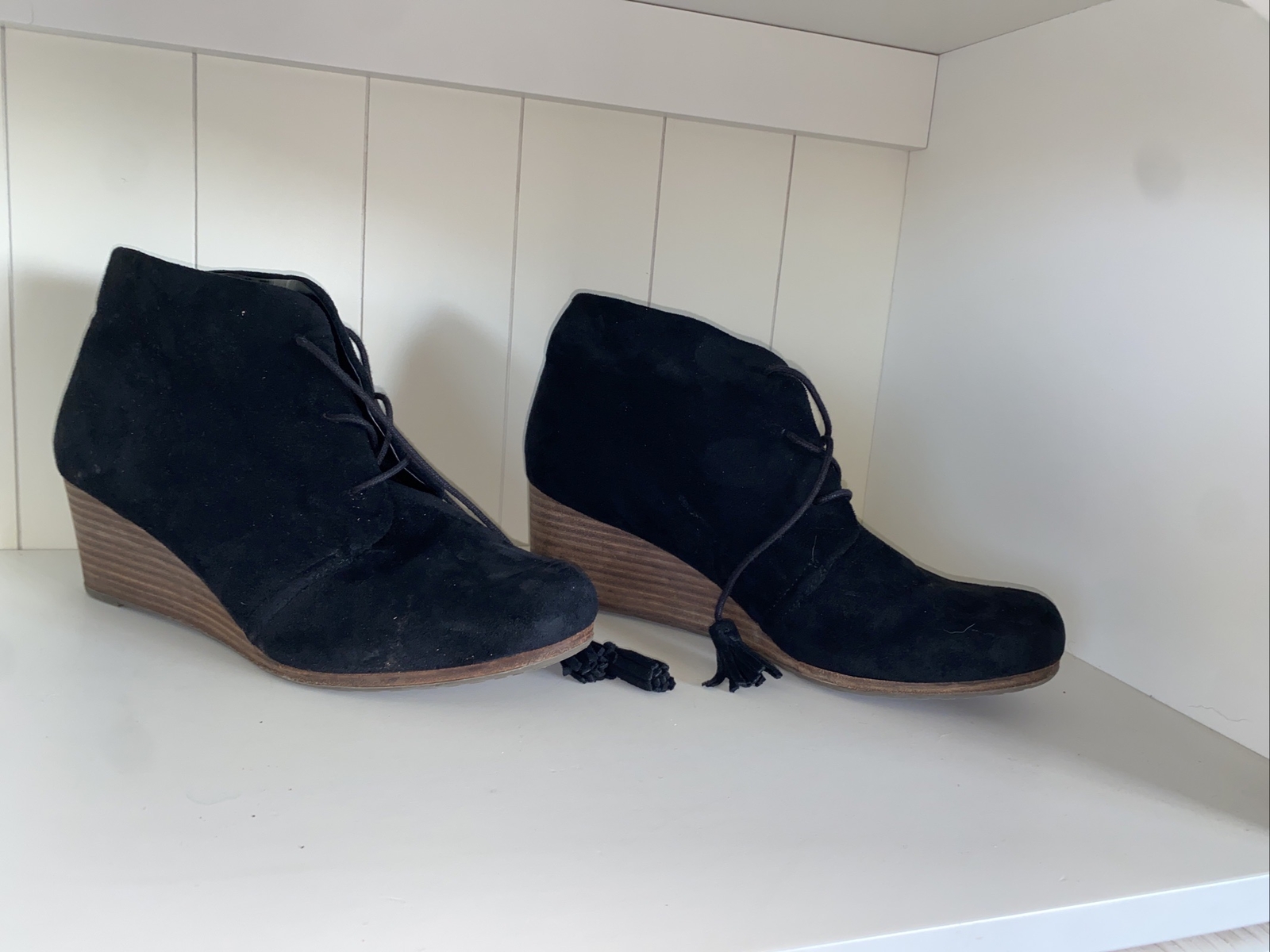 Dr. Scholl’s Women’s Dakota Wedge “Cool-fit” Booties Shoes Black Size 11 M