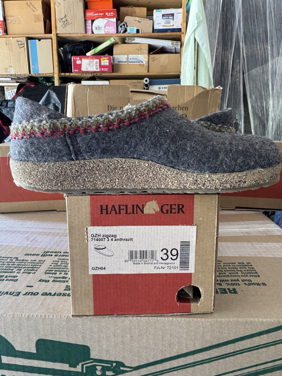 Haflinger GZH ZigZag Women’s US Size 39 Brand New w/Defects (see Description)