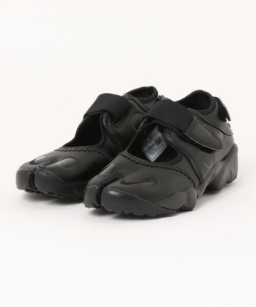 NIKE Women’s Air Rift IR1226-002 Black Ninja Sandals Split Toe Shoes Size 8/25cm