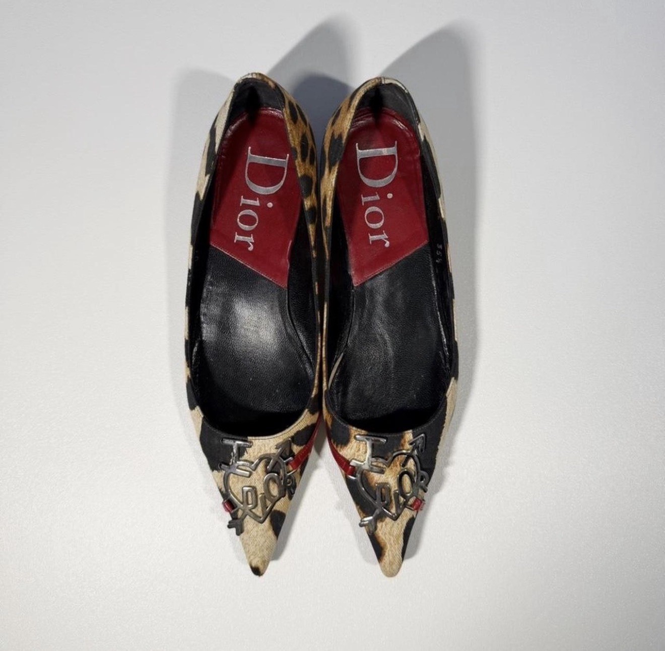Dior Women’s Leopard Animal Print Ballet Flats