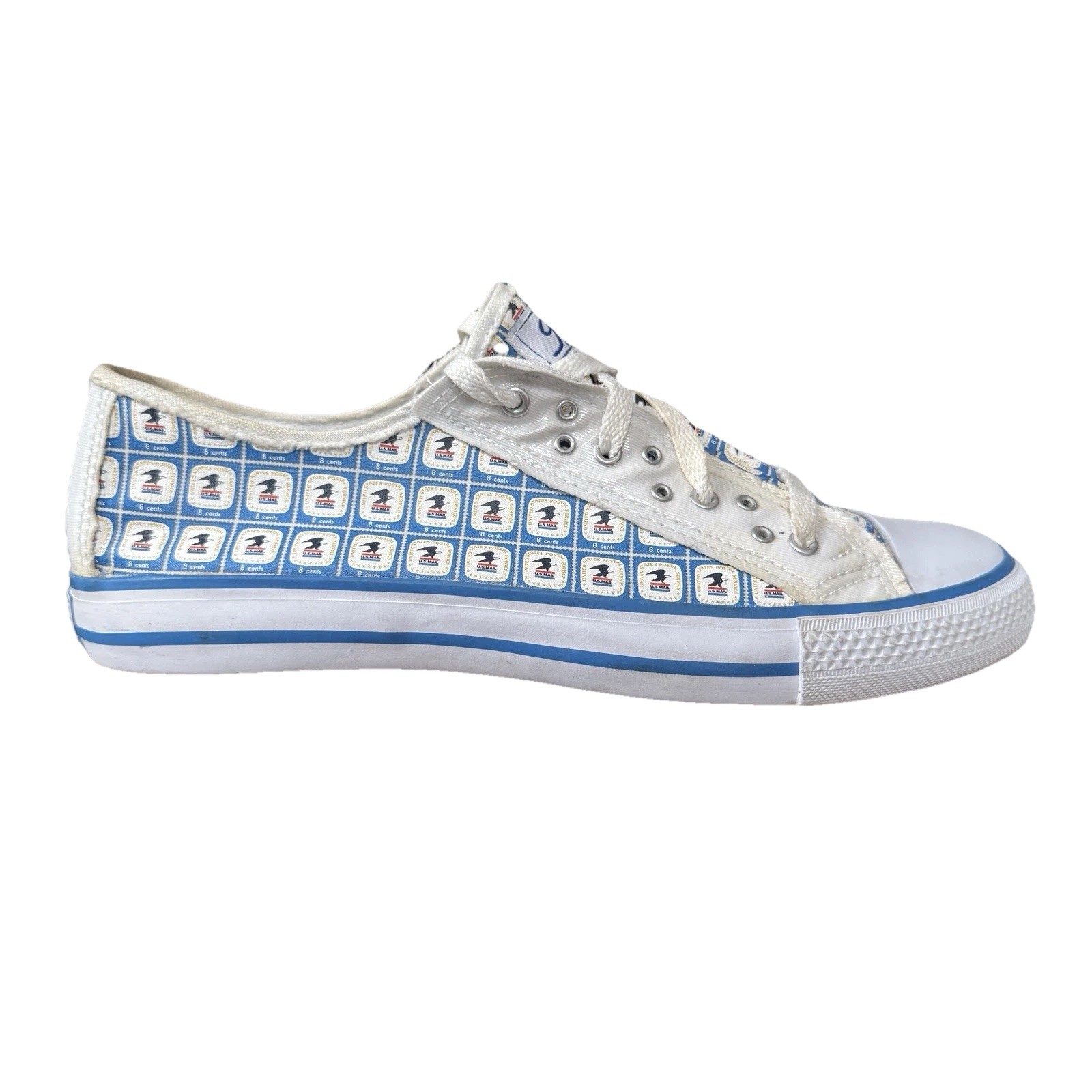 Gotta Flurt USPS Mail Eagle Stamp Print Low Top Sneaker Women’s 11 | Men’s 9