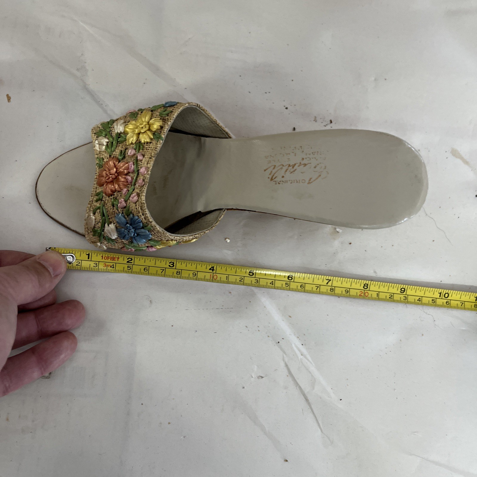 Vintage Capili Original Floral Mule Sandals. Philippines