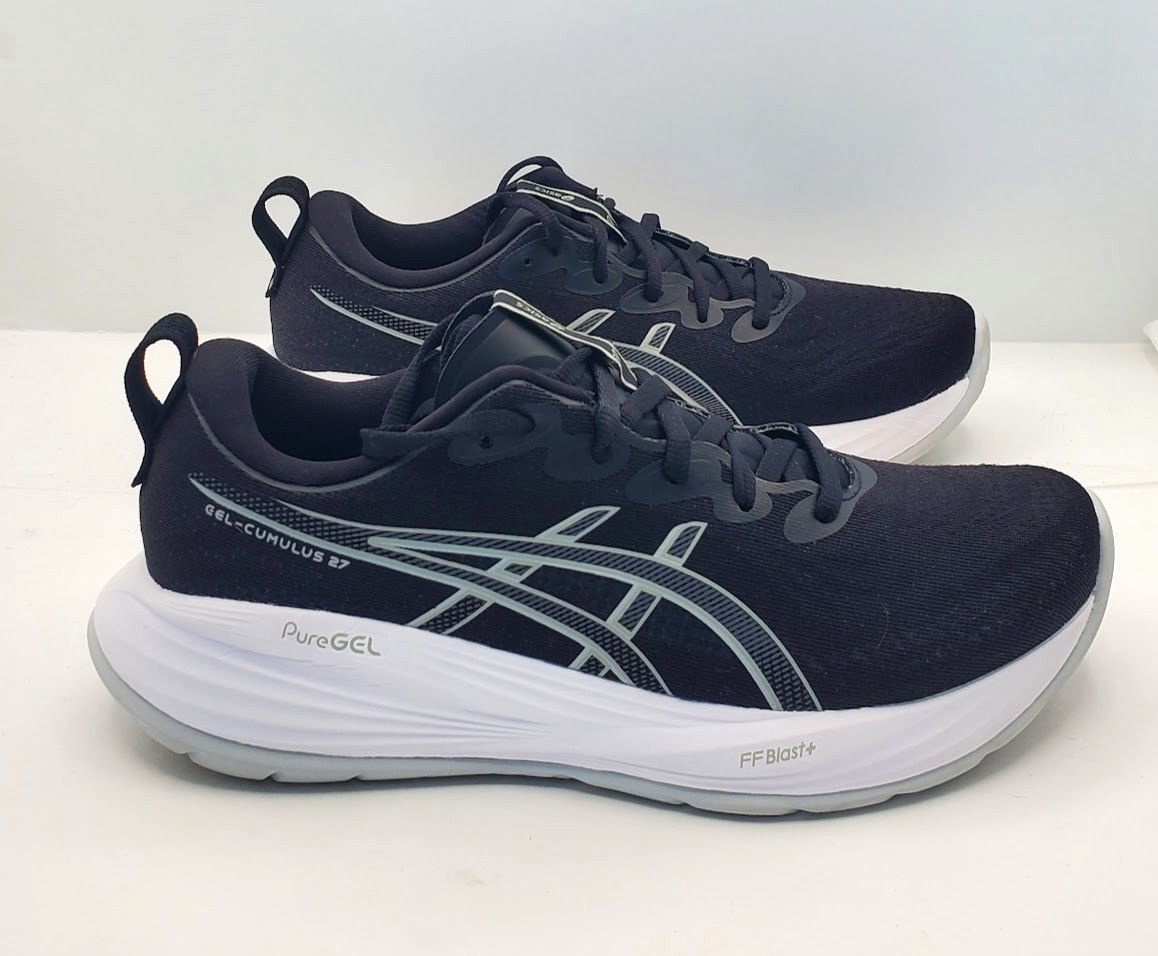 Asics Womens (Size 9 Medium B/M) Cumulus 27 Black Cushioned Sneakers EXCELLENT