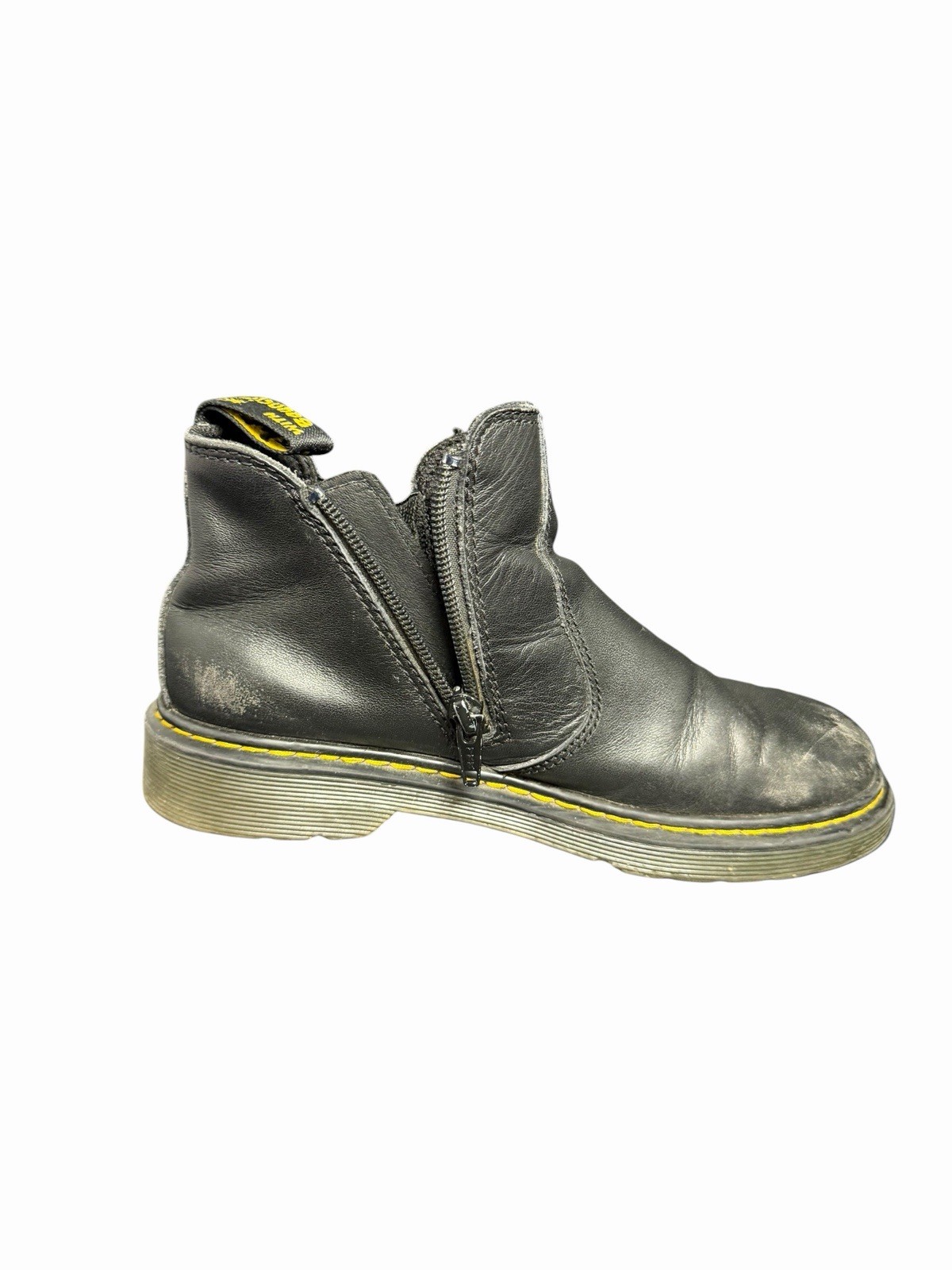 Dr. Martens 2976 Chelsea Boots Black Leather Women’s US 5 EU 36 Side Zip