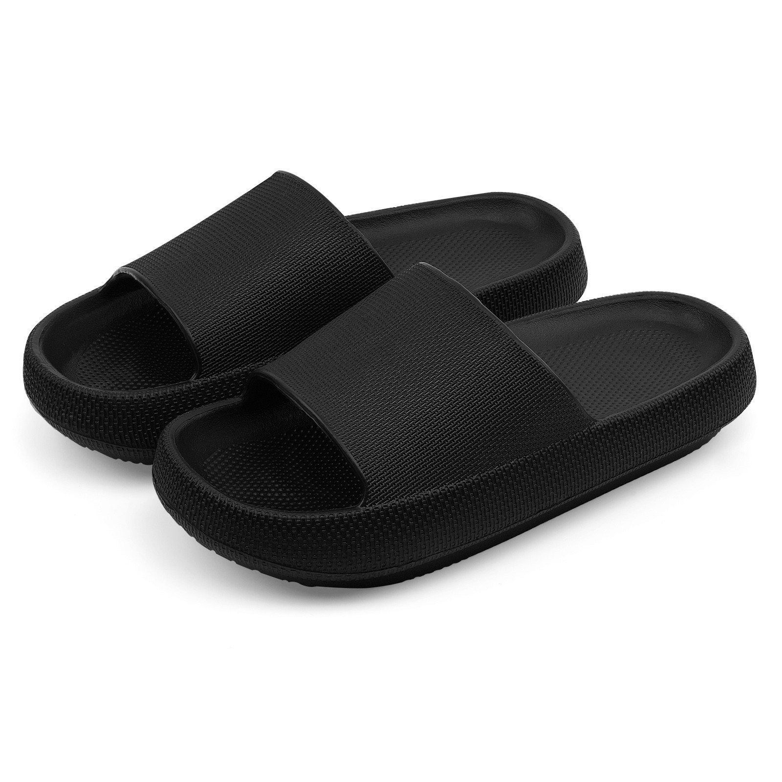 Women Men Pillow Cloud Slides Thick Sole Non-Slip Bathroom Unisex Home Slippers