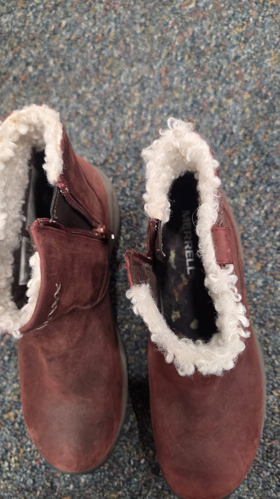 Merrell Womens Leather Lined Ankle Boots Size 7 SEE PICS
