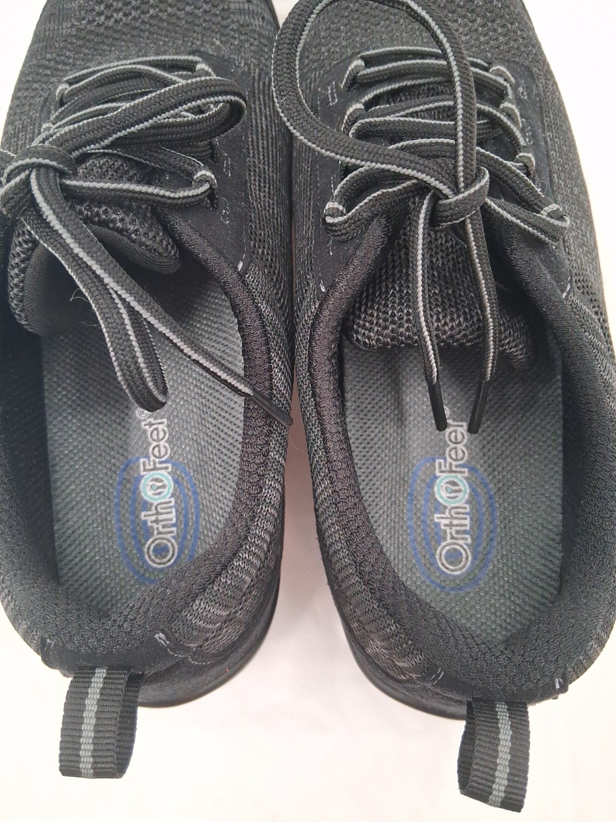 Orthofeet Shoes Women’s 11 D Black Low Top Lace Up Casual Comfort Walking