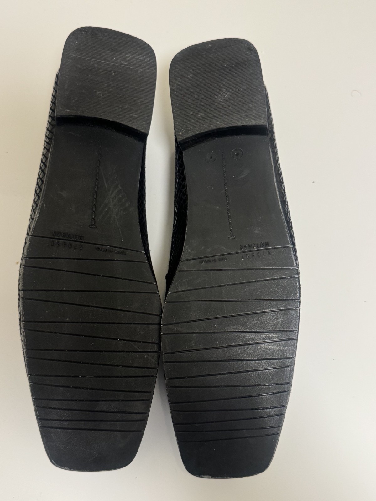 Stuart Weitzman Snakeskin Loafers 10 N