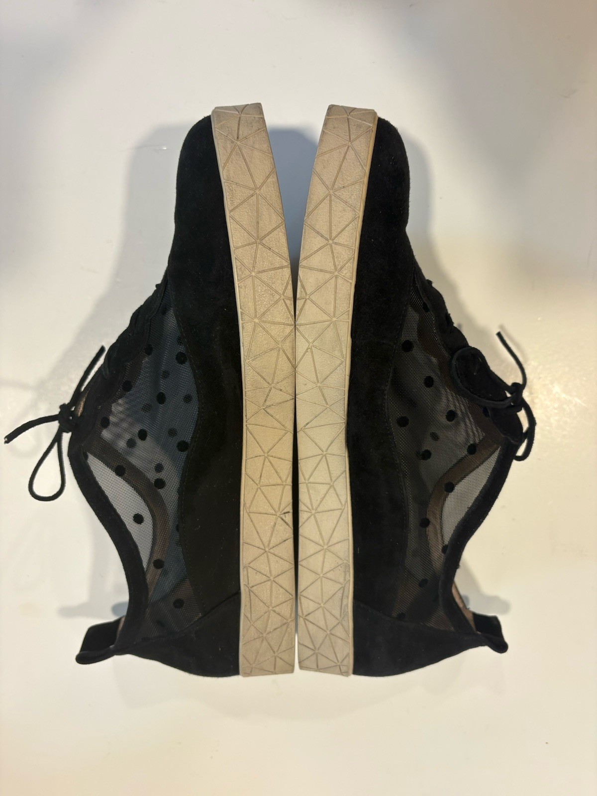 BeautiFeel Zhuri Black Polka Dot Suede Mesh Combi Cushioned Anti-slip 40 9