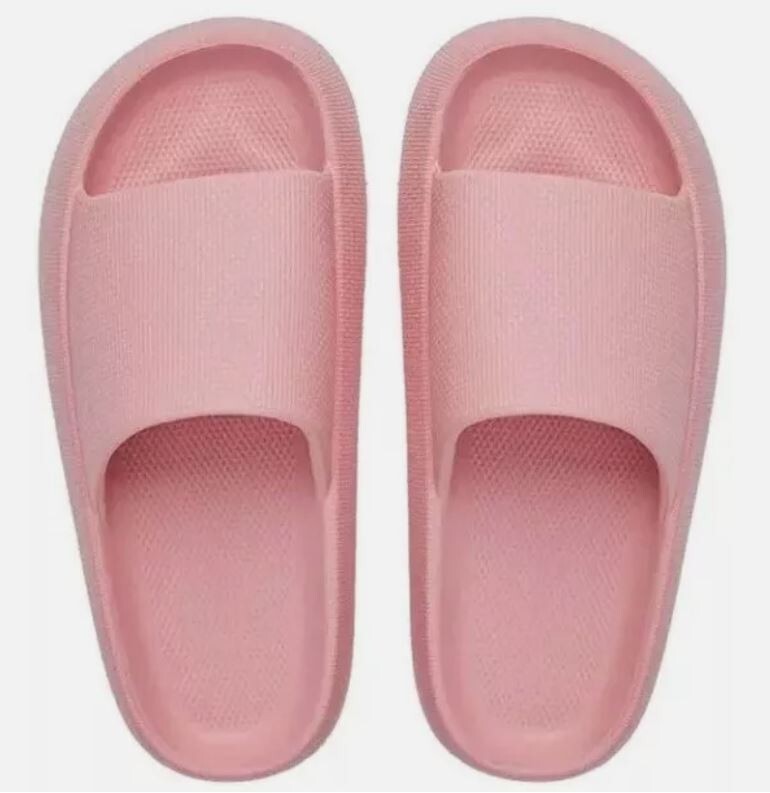 WOMEN Soft Thick Sole Anti-slip Bathroom Non-slip Shower Slippers COLOR PINK