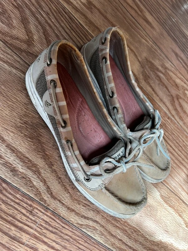 vintage sperry y2k striped boat shoes