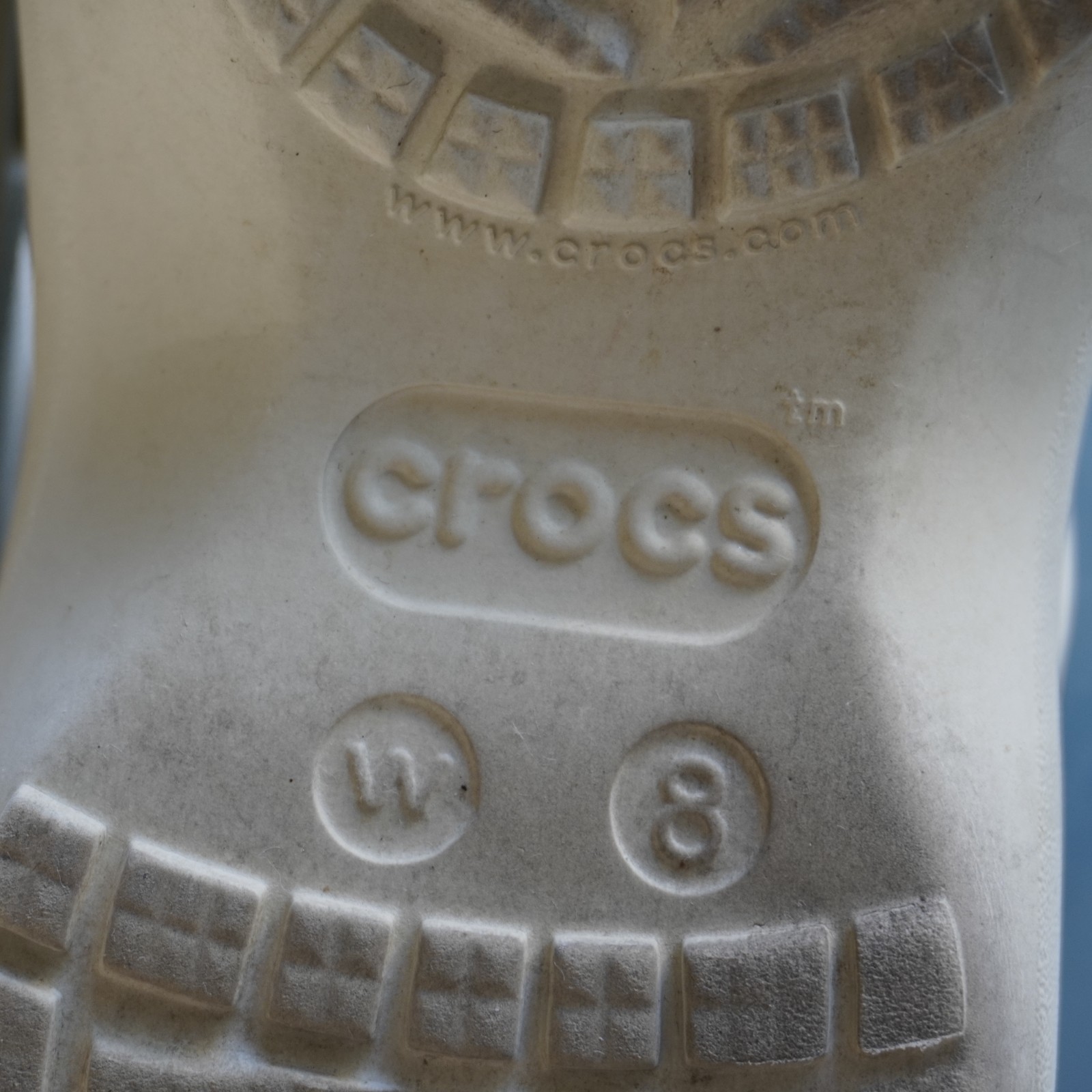 Crocs Women Classic Platform Clog Bone Beige Size 8 W8 Comfort Sandal 206750