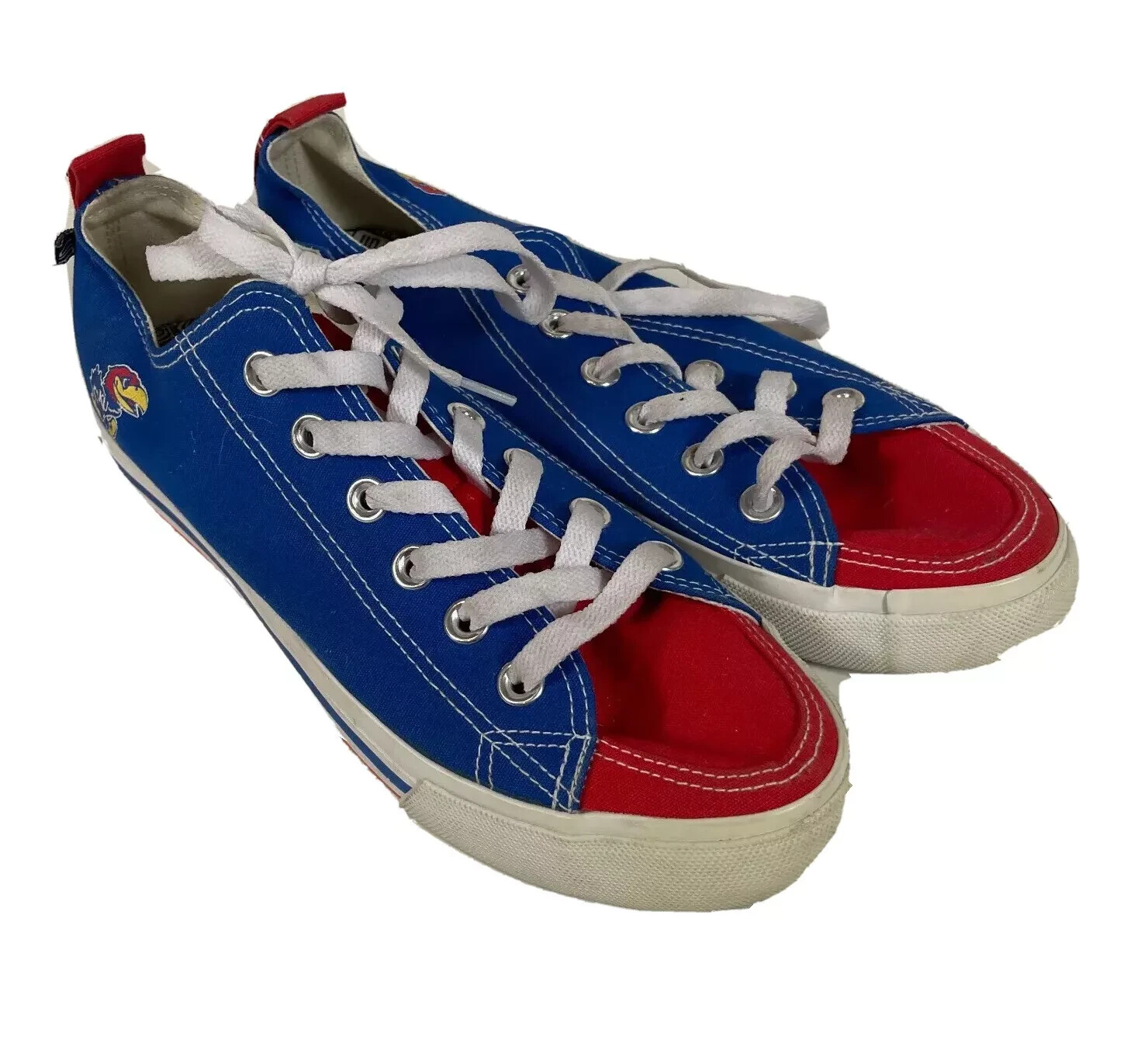 Skicks Kansas Jayhawks Blue Low Top Sneaker Womens 8 Youth 6 Lace Up Unisex
