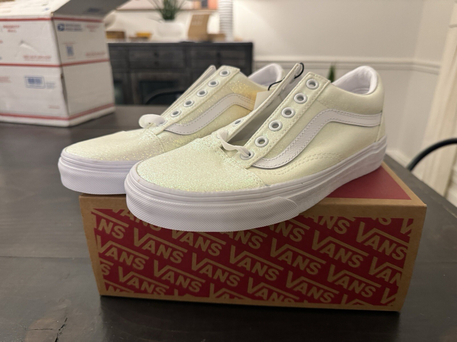 Vans Old Skool Uv Glitter Pink Women’s 6.5 New! See description