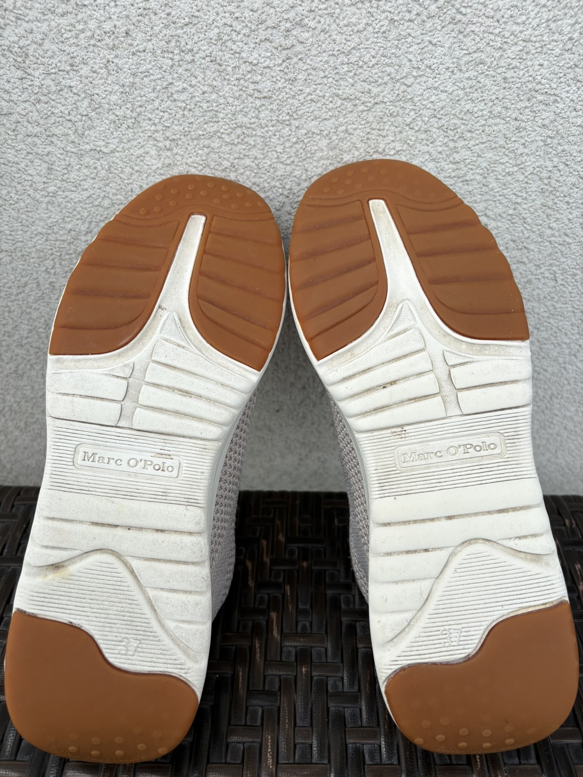 Marc O’Polo Women’s Beige Knitted Trainers Size 37