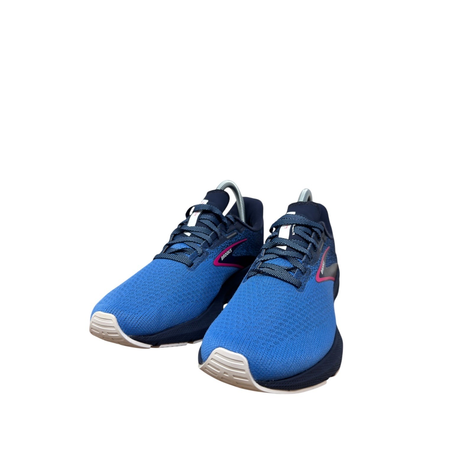 Brooks Launch 10 Running Shoes Womens 7.5 Blue Pink Navy 1203981B441 Athletic