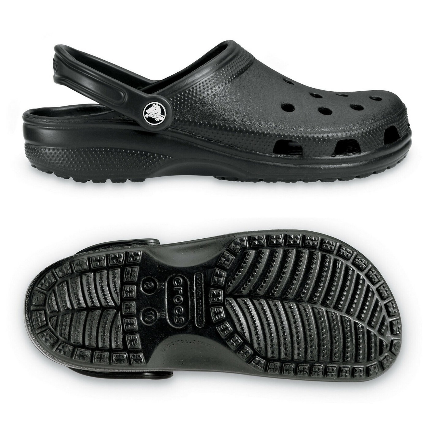 Versatile Black Classic Clogs Slip On Unisex Adult Shoes for Everyday Use