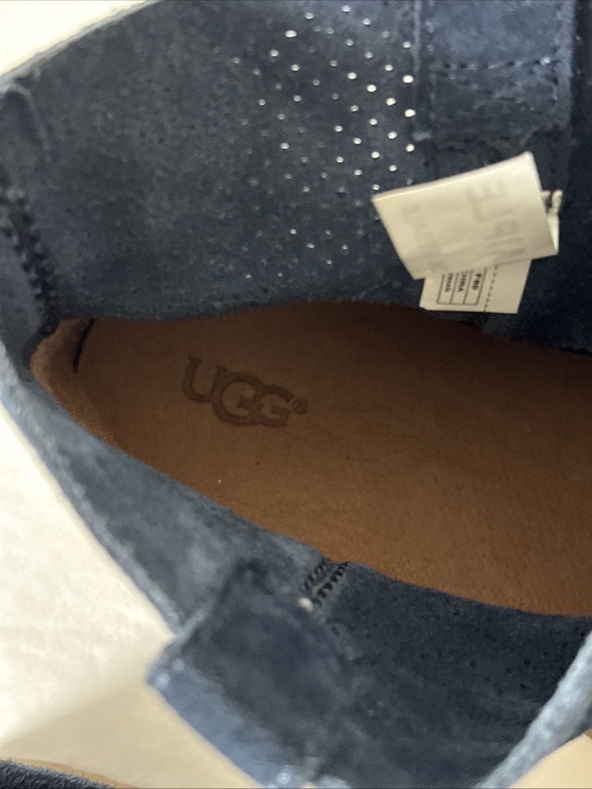 UGG Classic Unlined Mini Perf Boots Blue size 7