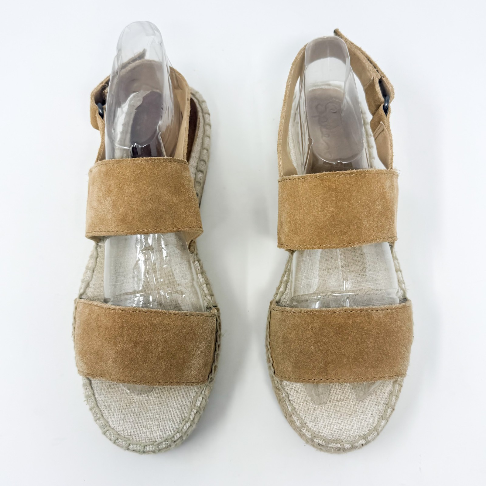 Splendid Aubrey Suede Espadrille Sandals Women’s 7 Tan Slingback 1.5″ Platform