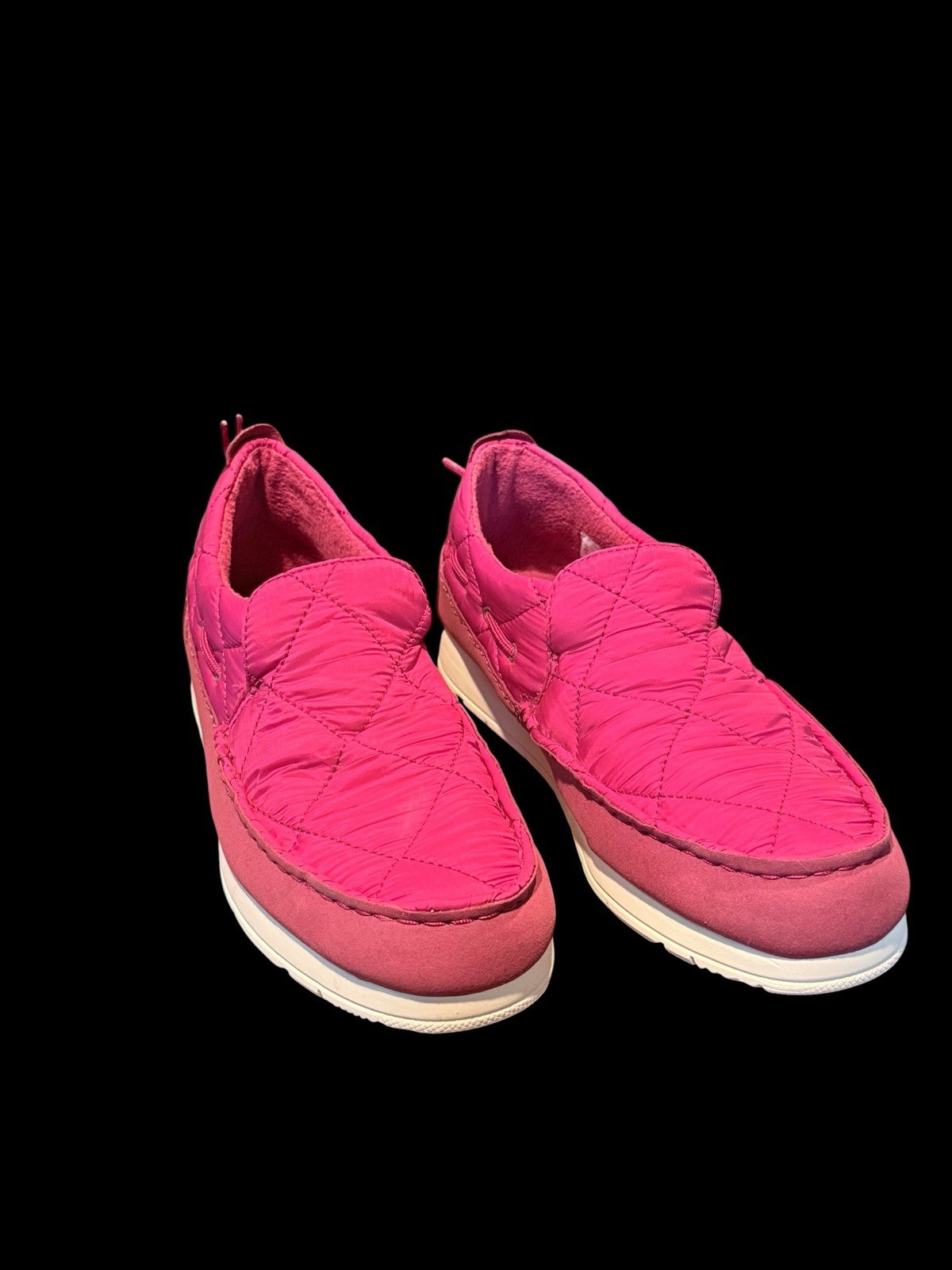 Sperry Women’s Red Quilted Slip-On Comfort Shoes Textile STS86947 Casual