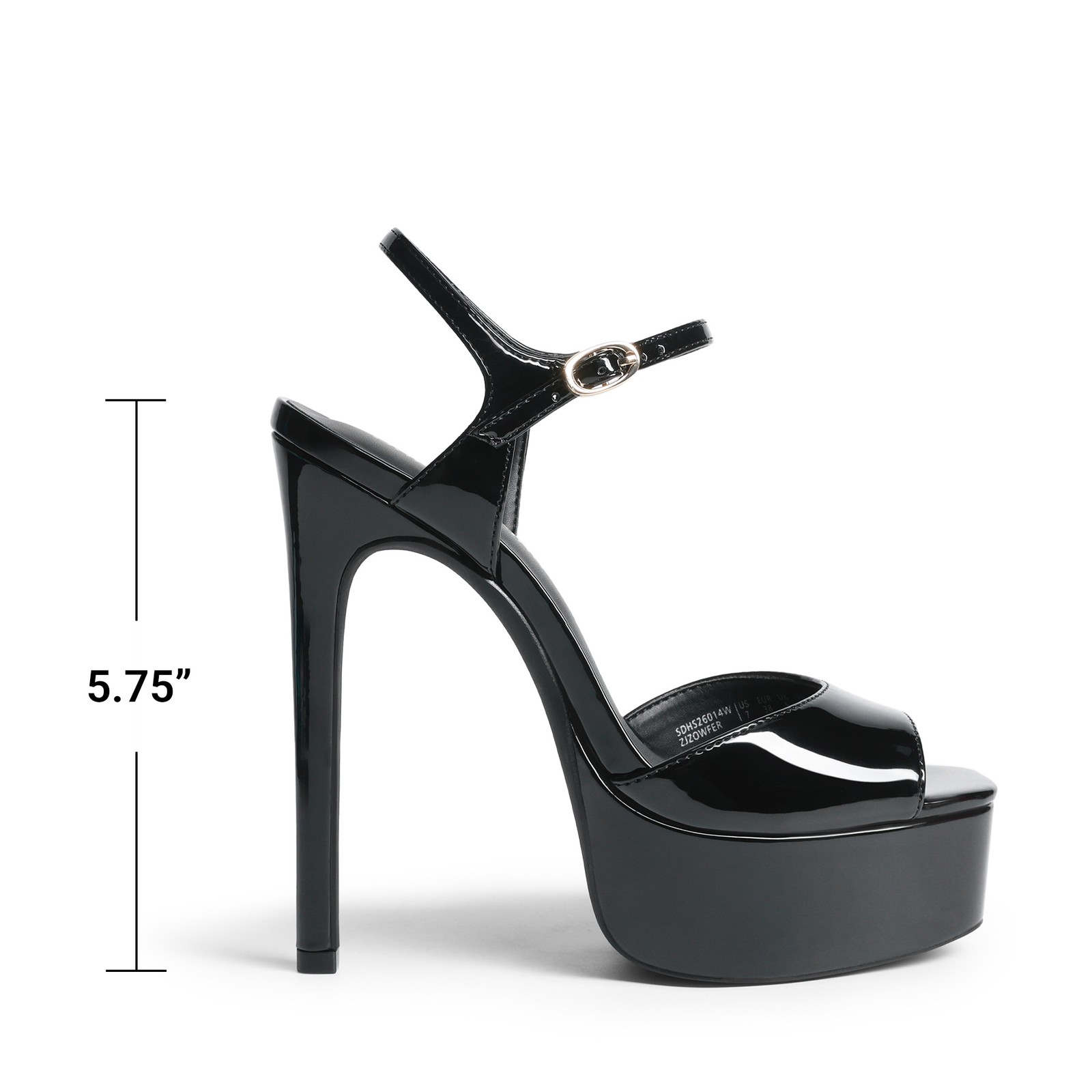 Women’s 5.75» Stilettos High Platform Square Toe Party Wedding Heeled Sandals