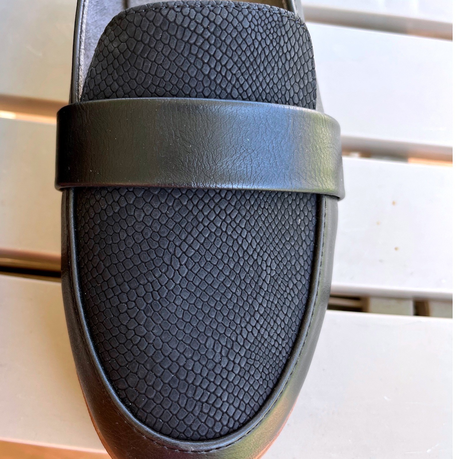 Dr. Scholls Webster Black Wedge Loafers Womens 6.5 Wide Platform Slip On Shoes