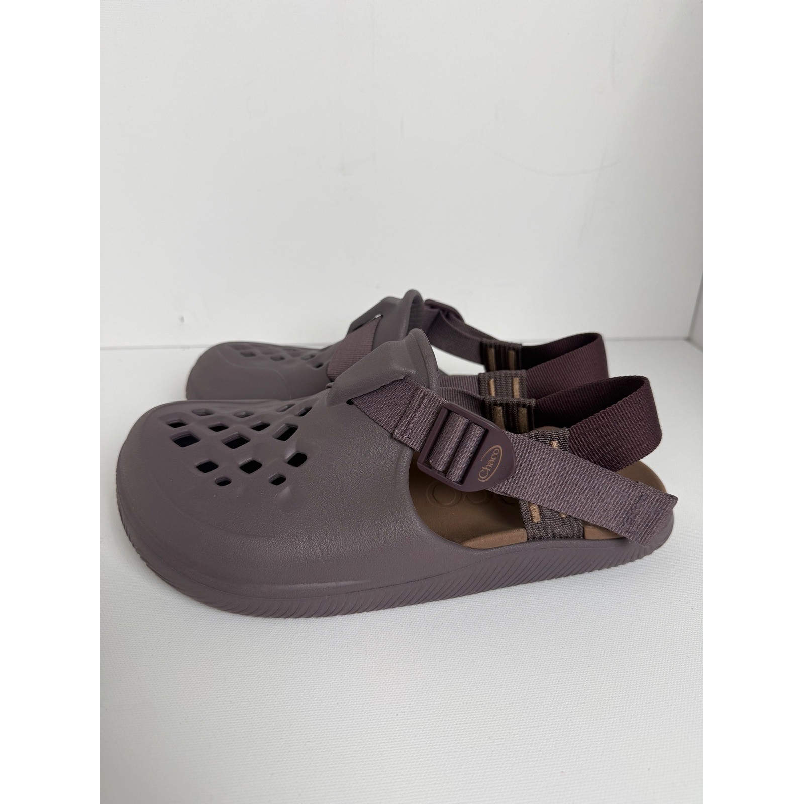 Chaco Chillos Clog Womens Plum Purple Adjustable Strap Slip On Shoes Size 8