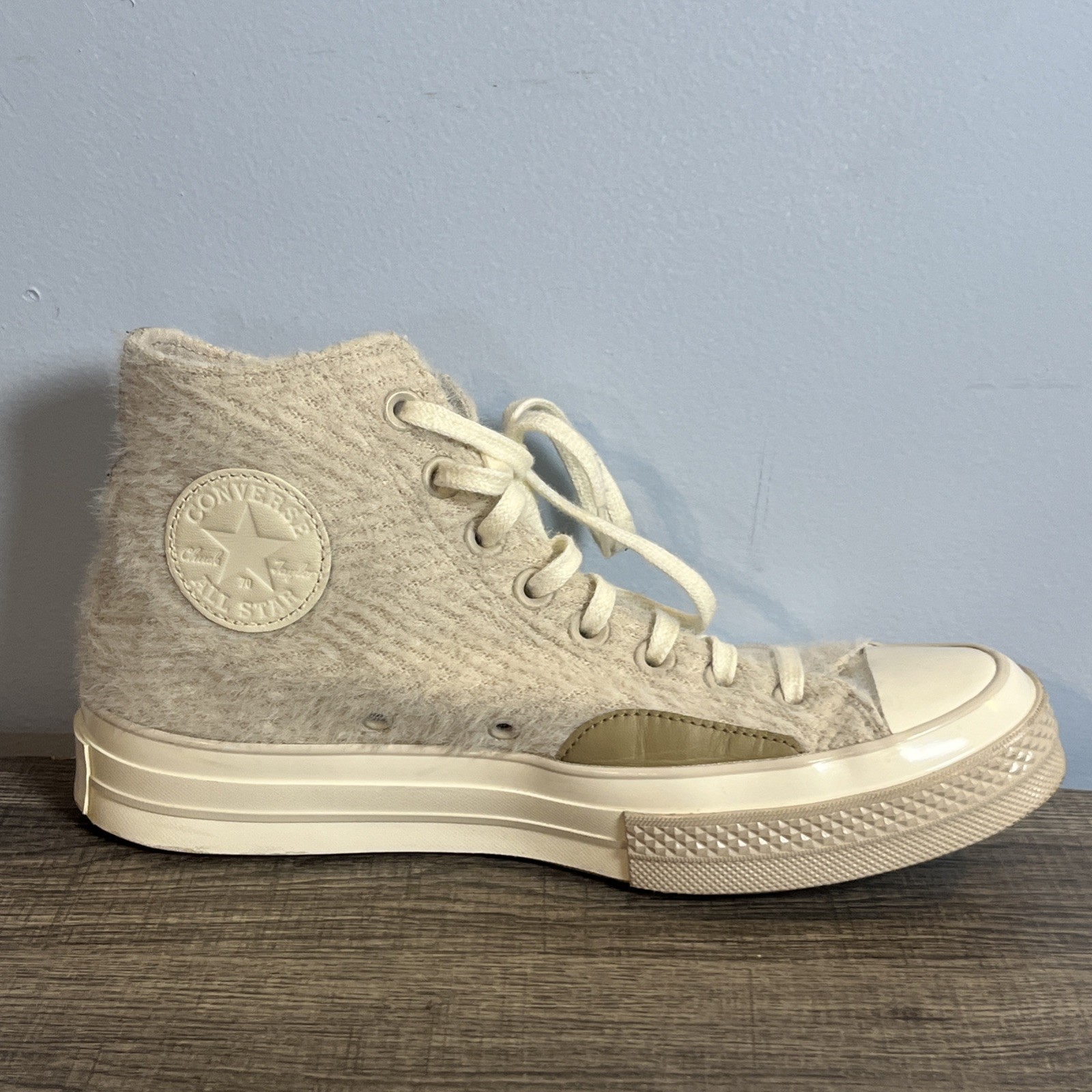 Converse Chuck 1970s Cozy Utility In Neutral Fuzzy Sneakers Men 7.5 Wmn 9.5 Shoe