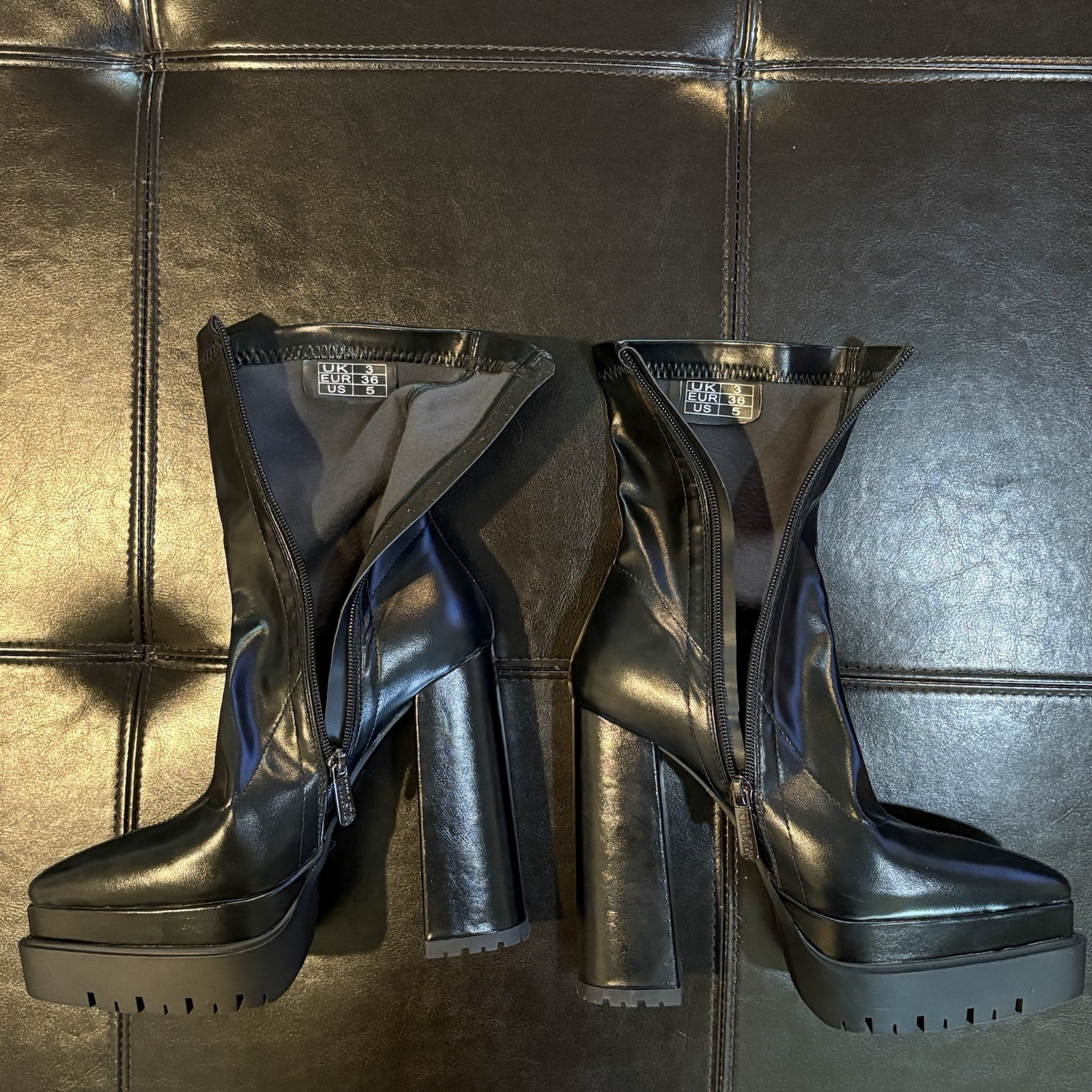 Killstar Devourer Women’s Platform Boots Size 5.5 36euro Black With Box Goth