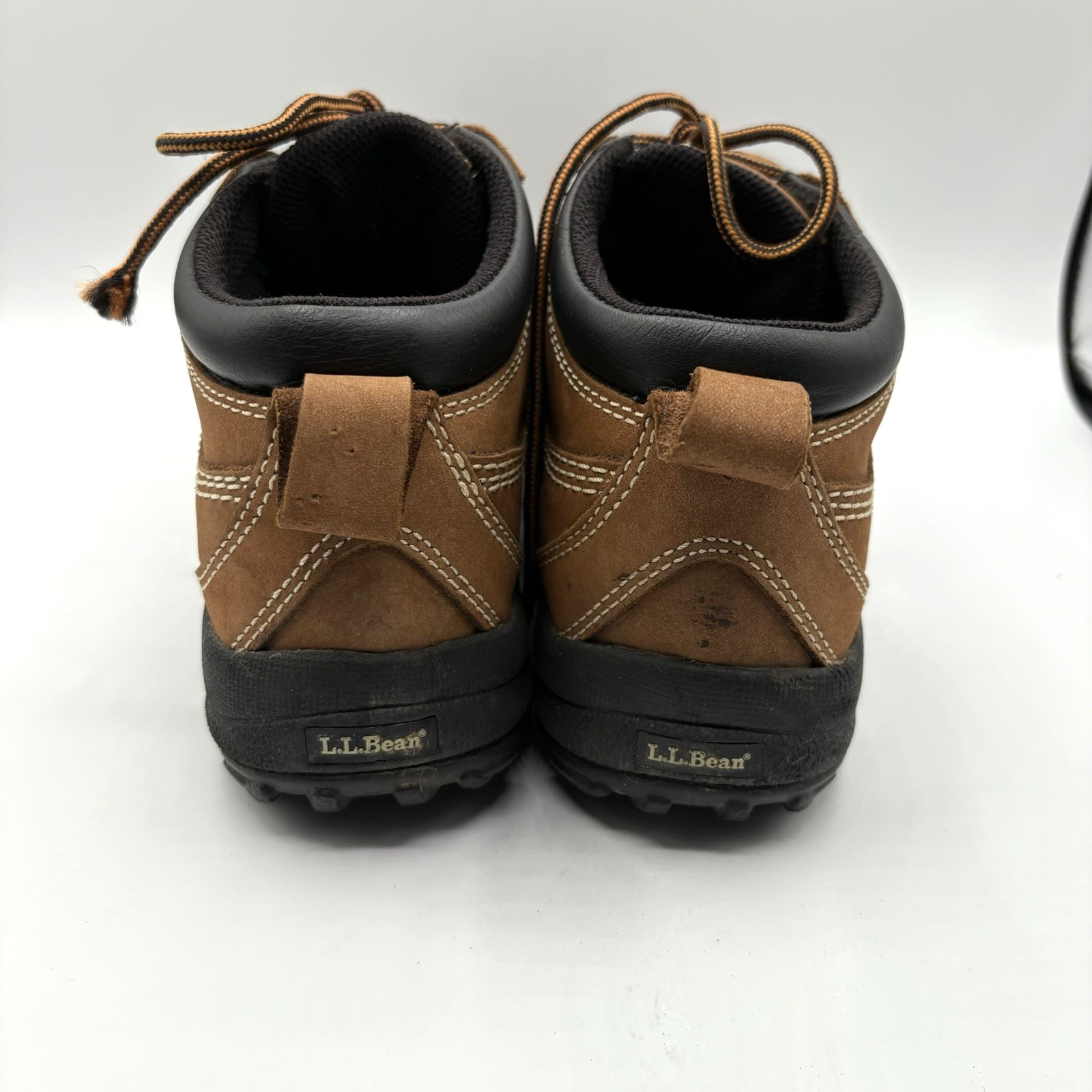 LL Bean Duck Bootie Women’s Size 8.5 Black Tan Waterproof Rain Hunting Shoe