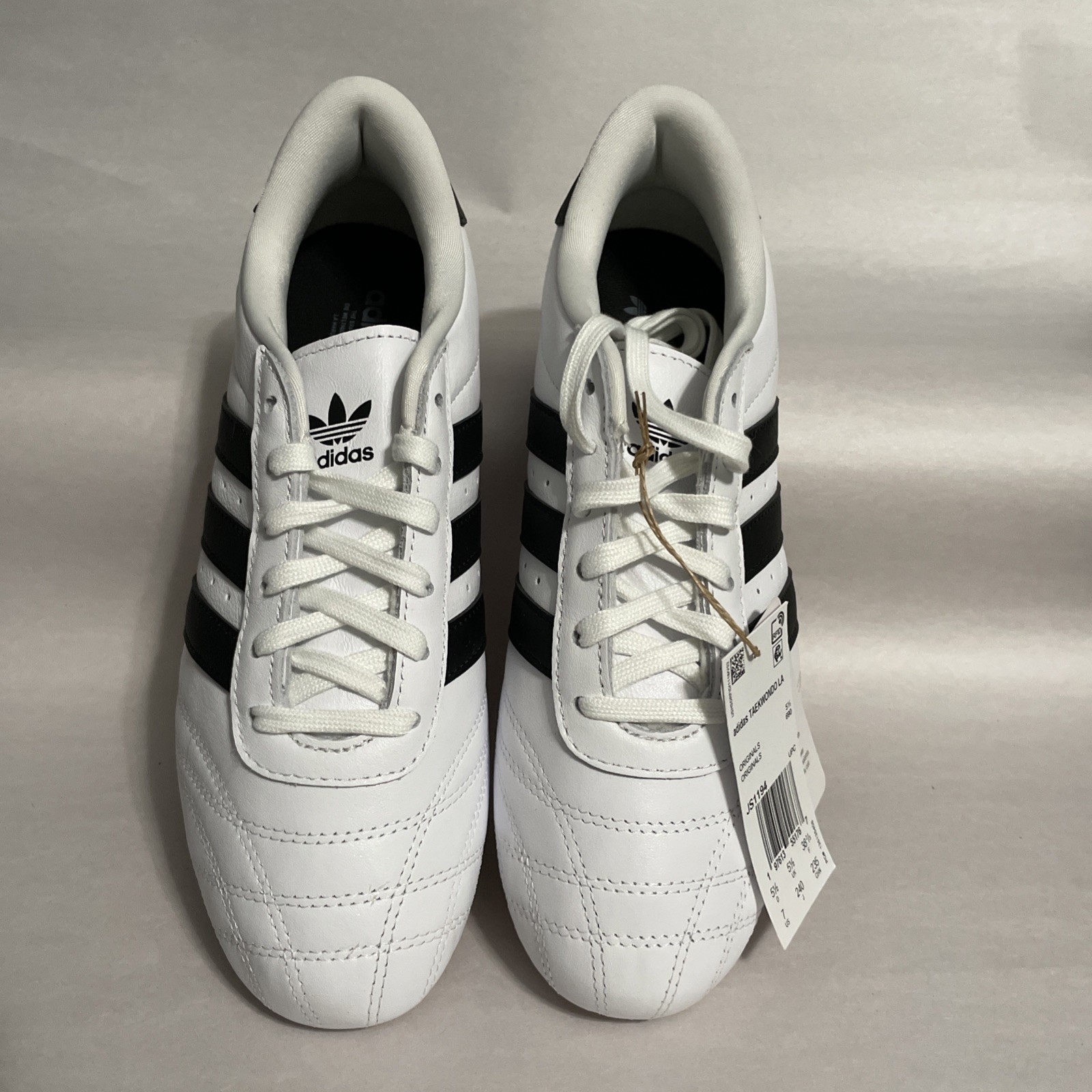 Adidas Taekwondo Lace Womens Shoes White Black Stripe JS1194 US7 UK5.5 EU38 2/3
